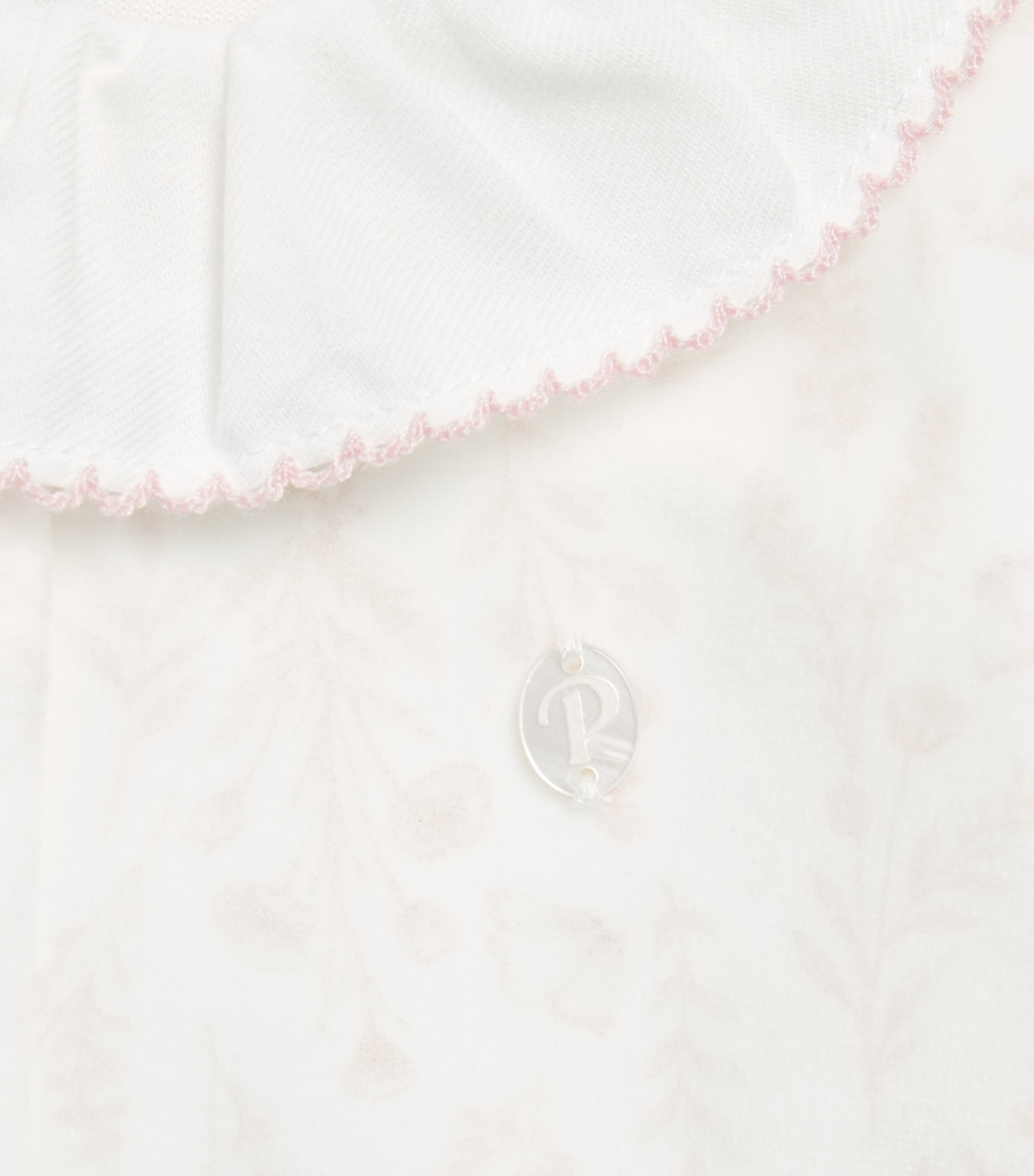 Patachou Ruffle-Collar All-In-One (0-24 Months) Ecru Flrl Prnt Image 2