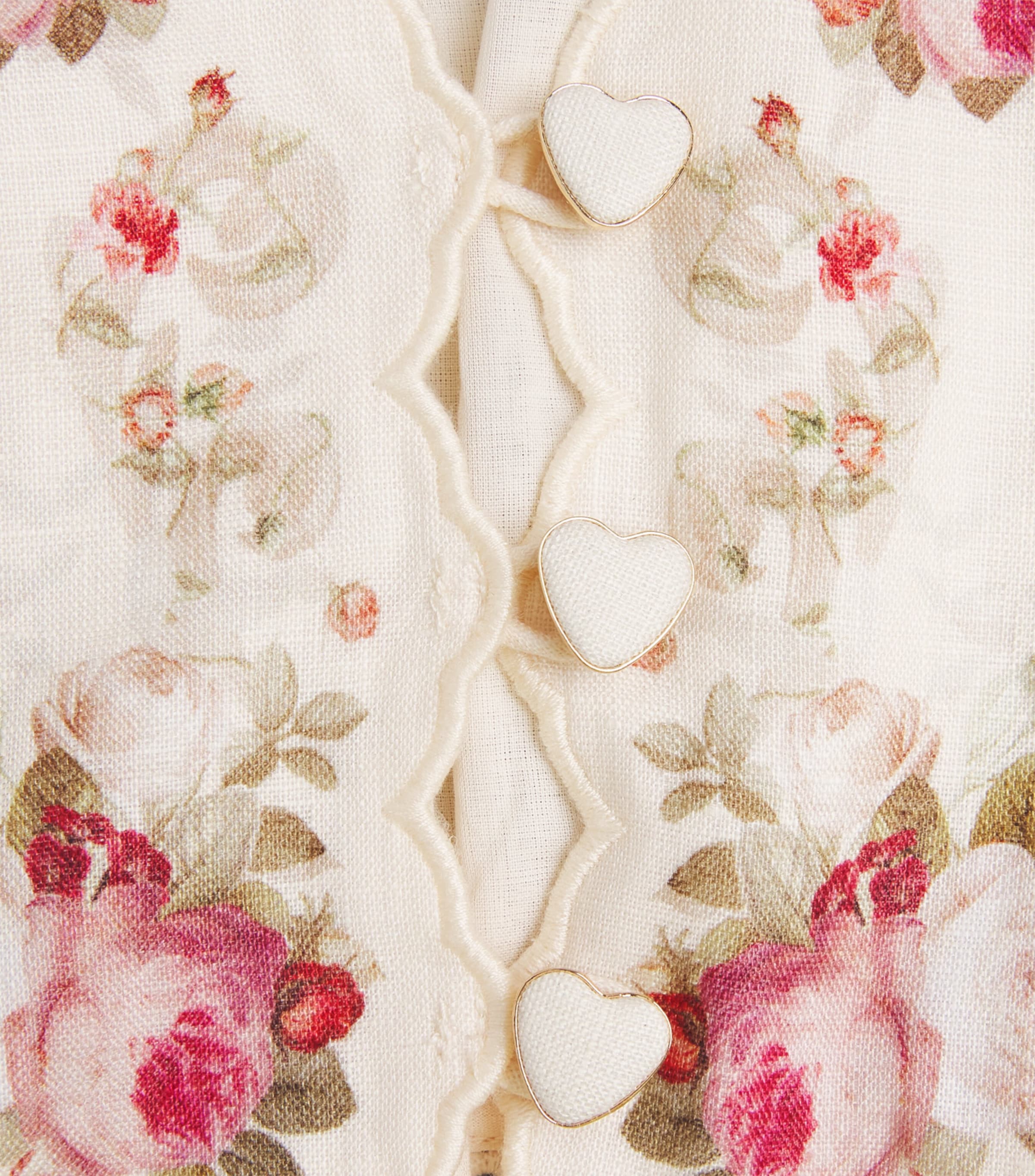 Linen Patience Midi Dress CREAM/PINK ROSECPKR Image 6