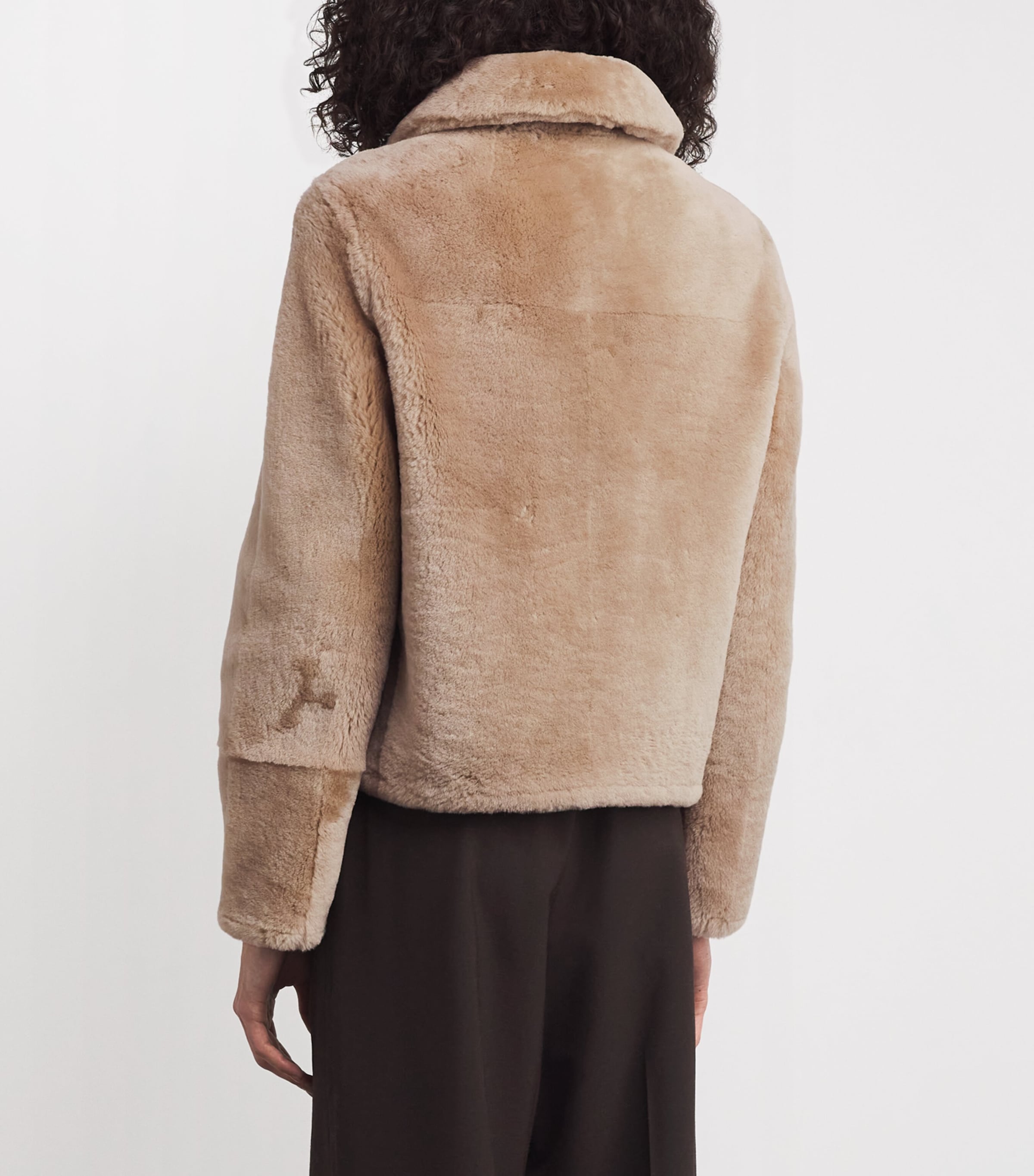 Shearling Pea Jacket A2261 Image 4