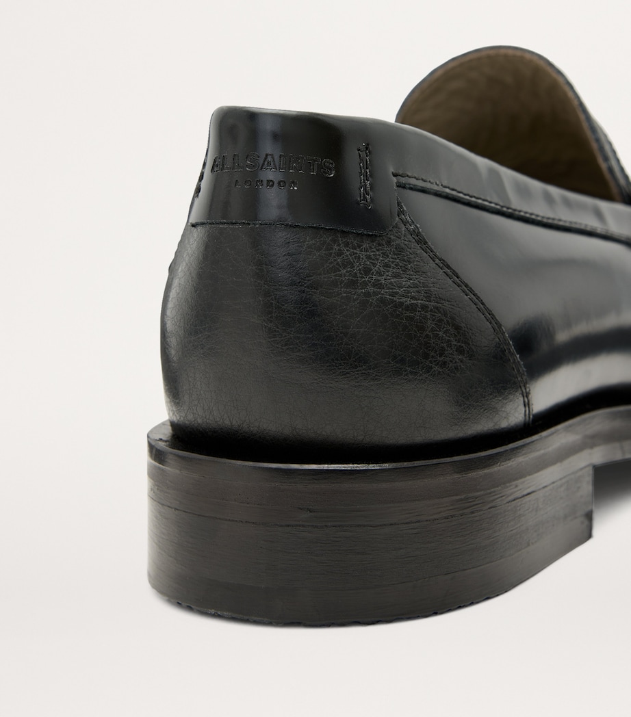 Leather Bloom Loafers BLACK Image 2