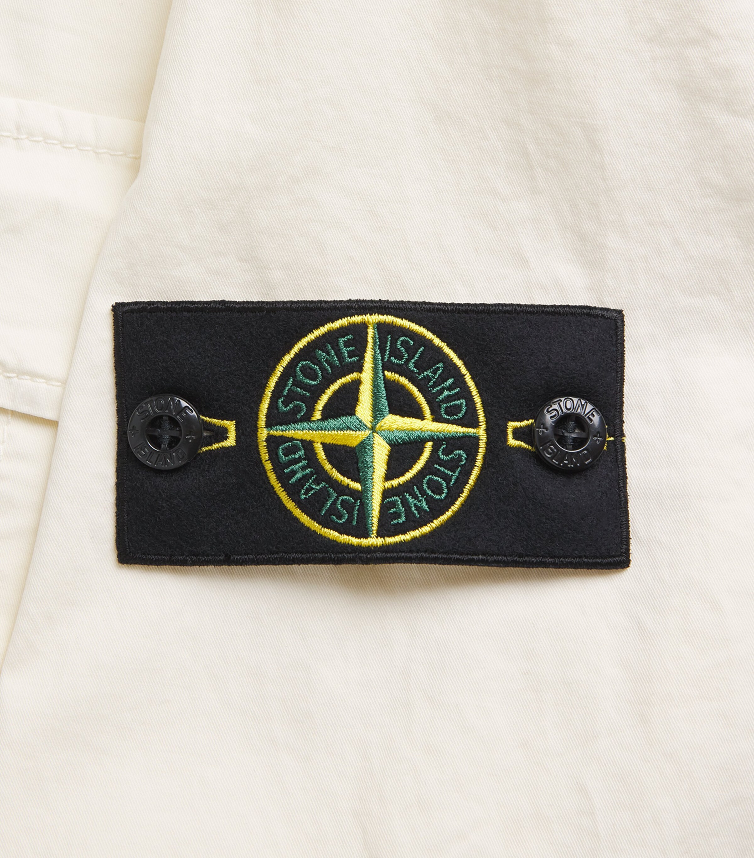 Stone Island Mens Stretch-Cotton Twill Shirt Image 6
