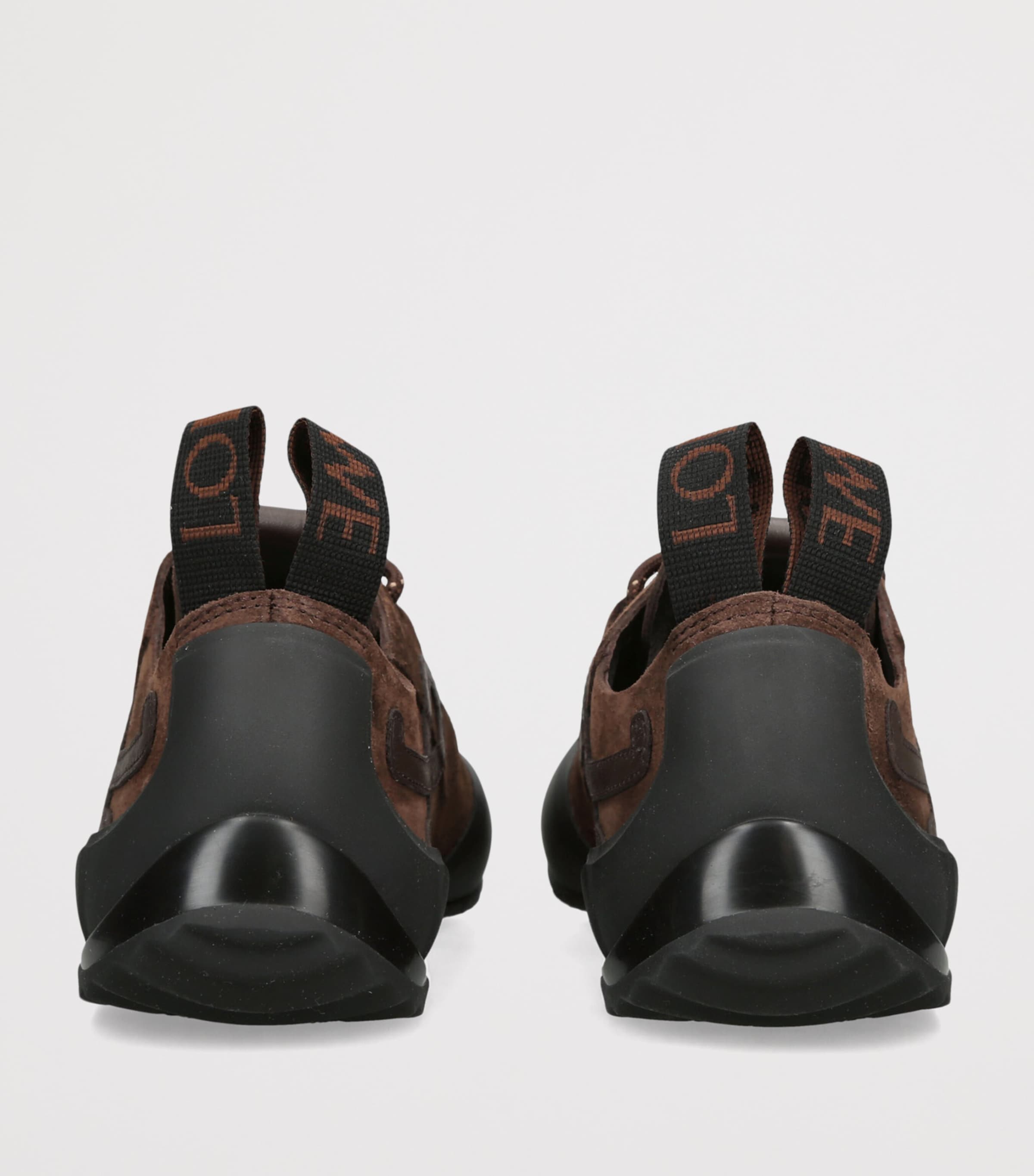 LOEWE Suede Grip Sneakers Dark Brown Image 2