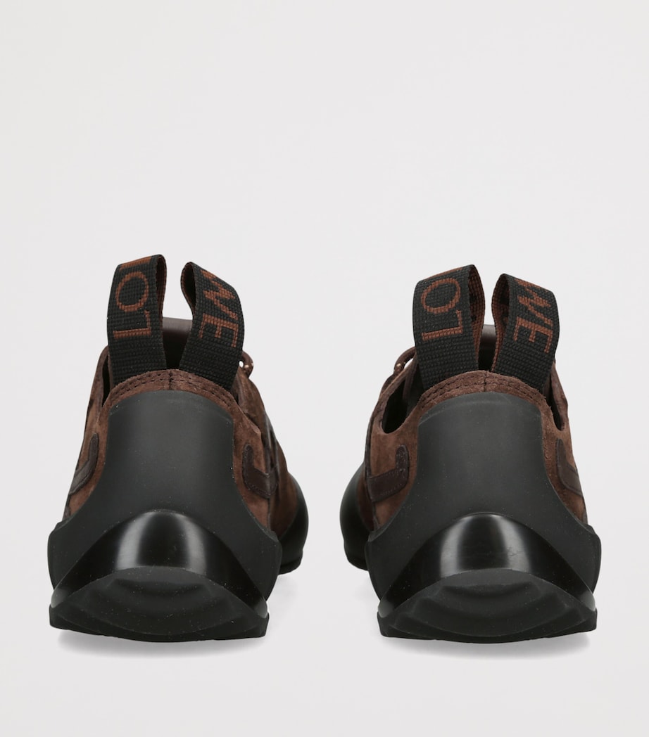 LOEWE Suede Grip Sneakers Dark Brown Image 2