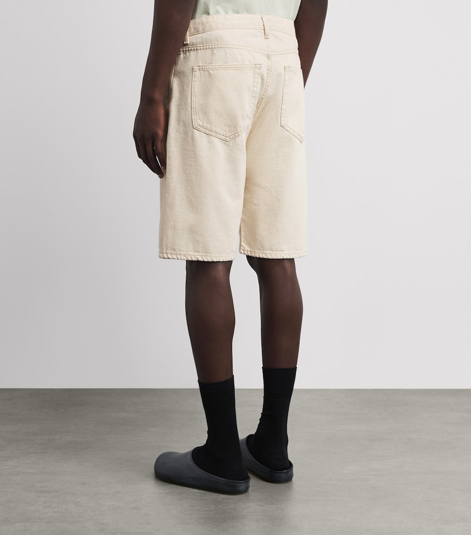 SAMSOE SAMSOE Mens Denim Saeddie Straight Shorts Soft Natural Image 5