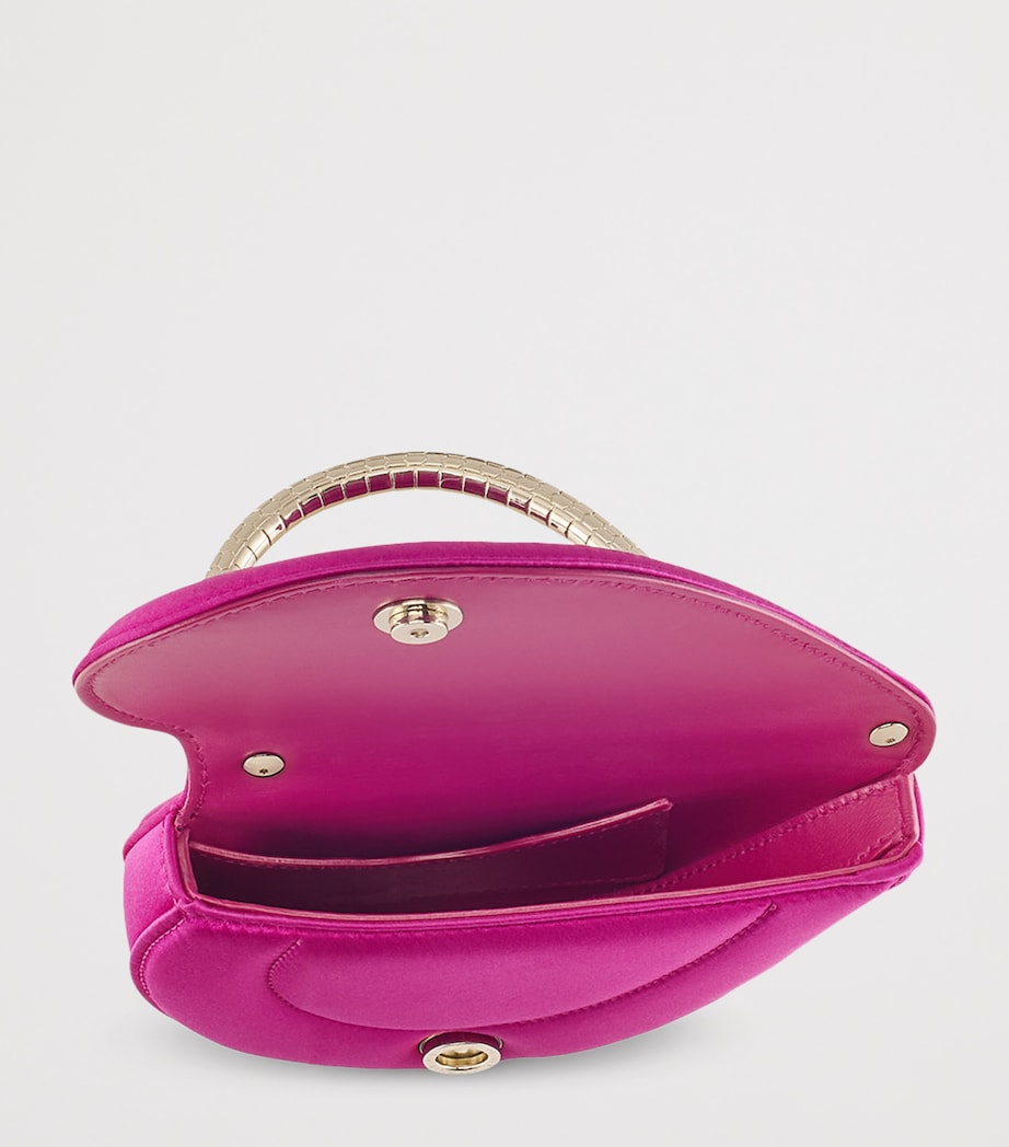 Bvlgari Mini Leather Serpenti Cuoricino Top-Handle Bag Pink Image 5