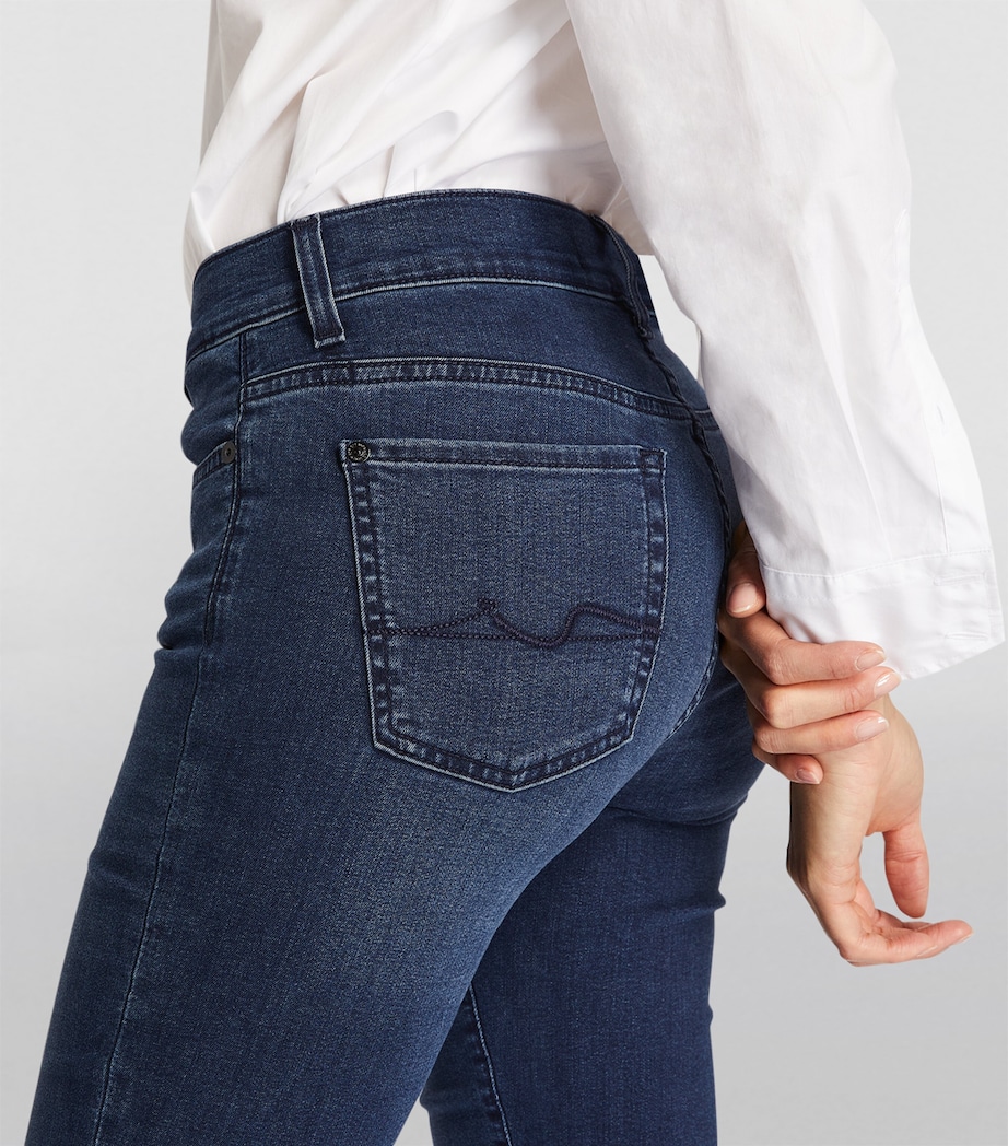 B(Air) Ankle Skinny Mid-Rise Jeans DARK BLUE Image 6