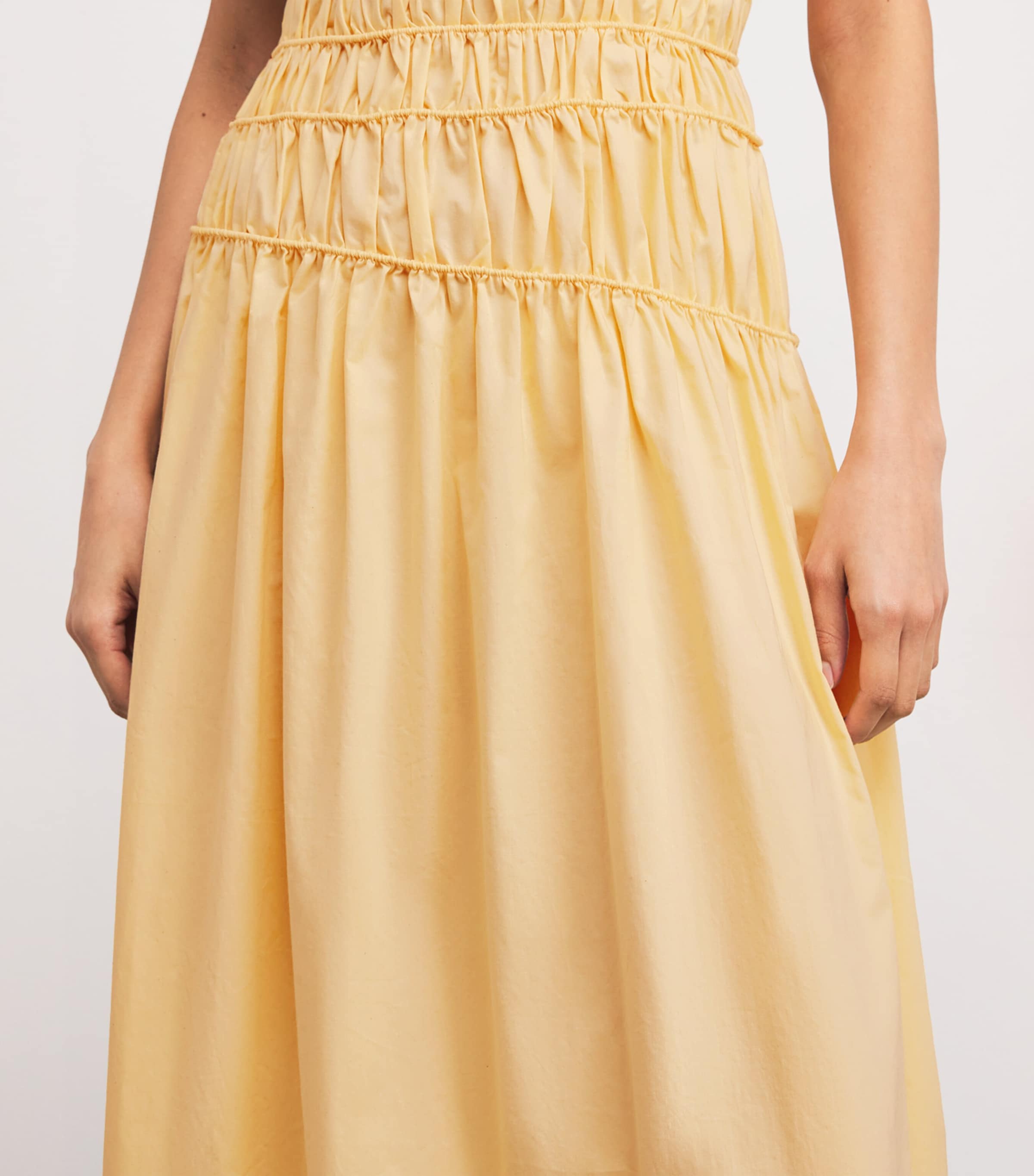 Cotton Saja Maxi Dress BANANA Image 6