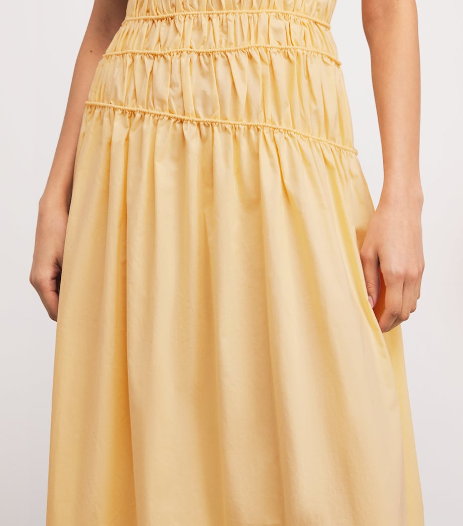 Cotton Saja Maxi Dress BANANA Image 6