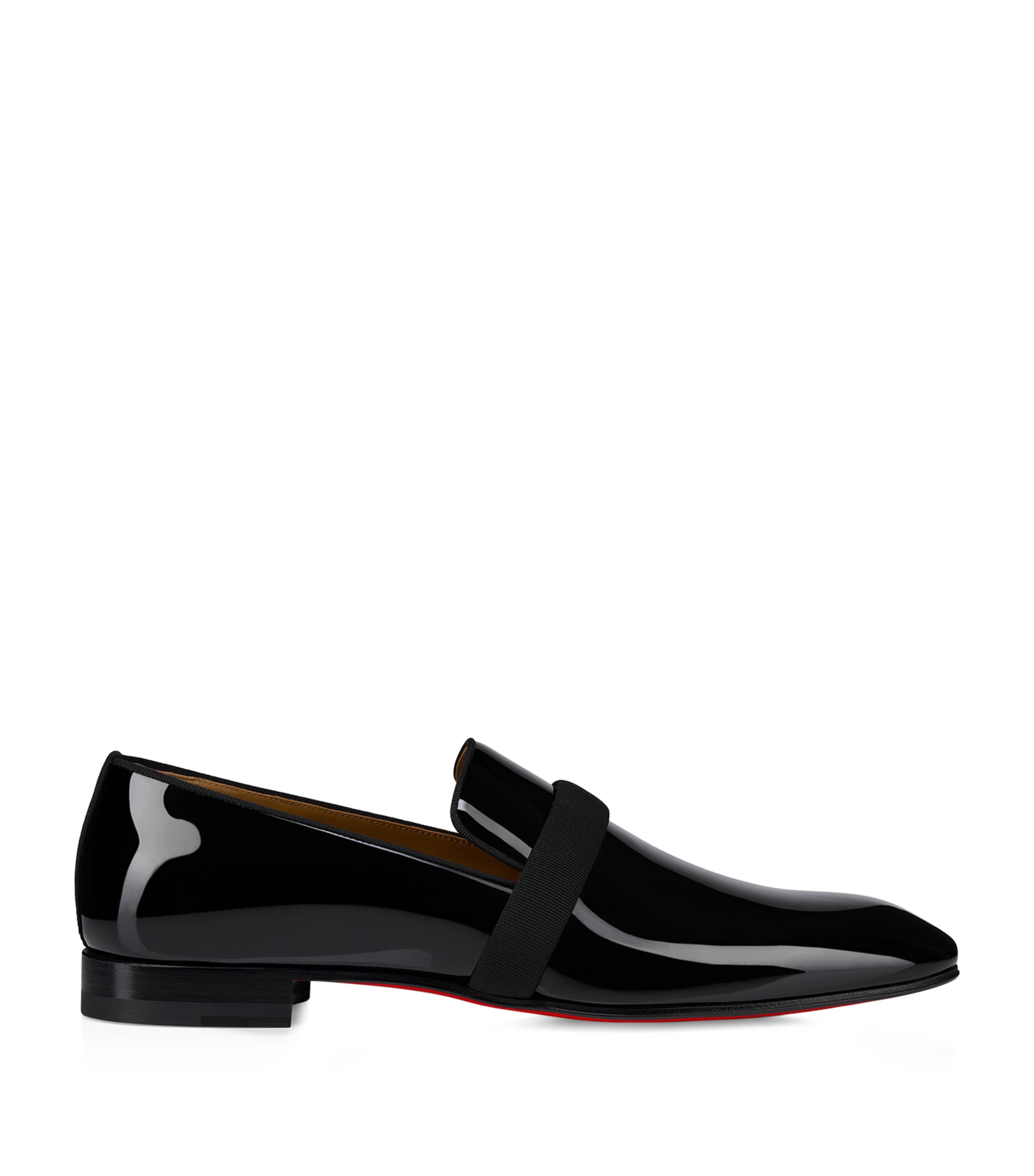 Christian Louboutin Dandydeco Patent Leather Loafers In Black