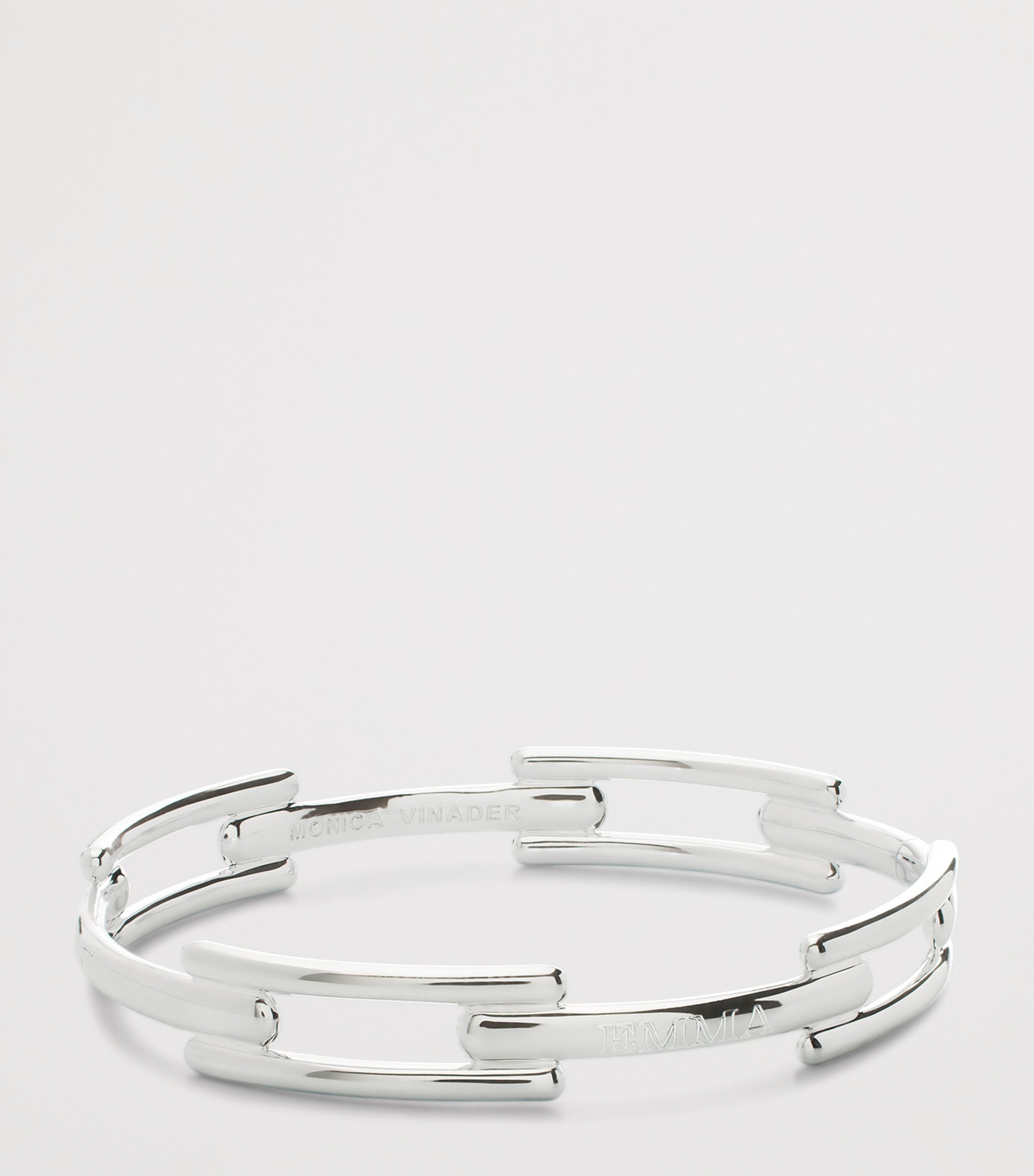 Sterling Silver Signature Link Bangle STERLING SILVER Image 2