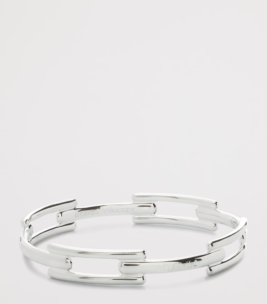 Sterling Silver Signature Link Bangle STERLING SILVER Image 2