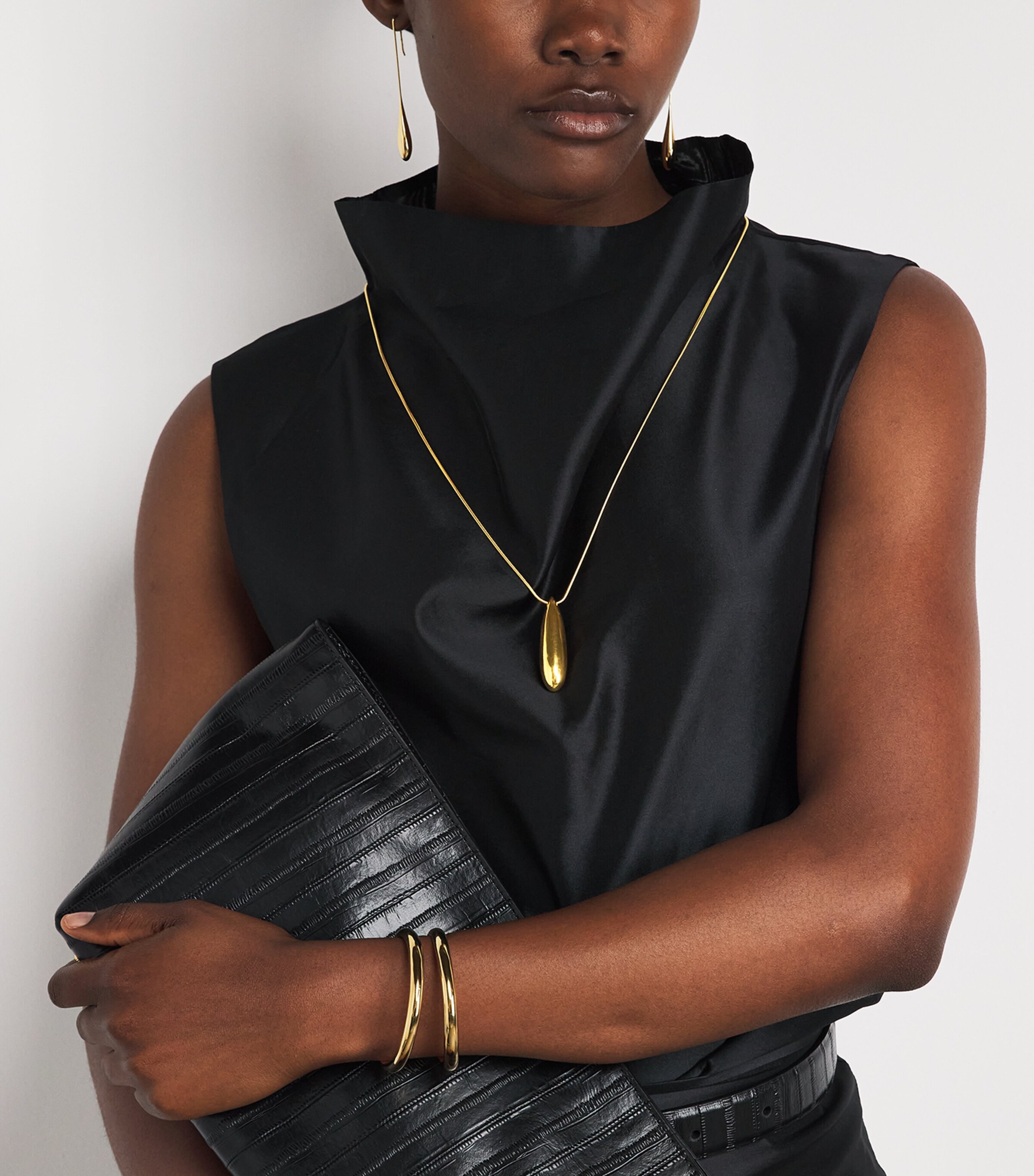 LIÉ STUDIO Gold Plated Dolly Necklace Gold Image 2