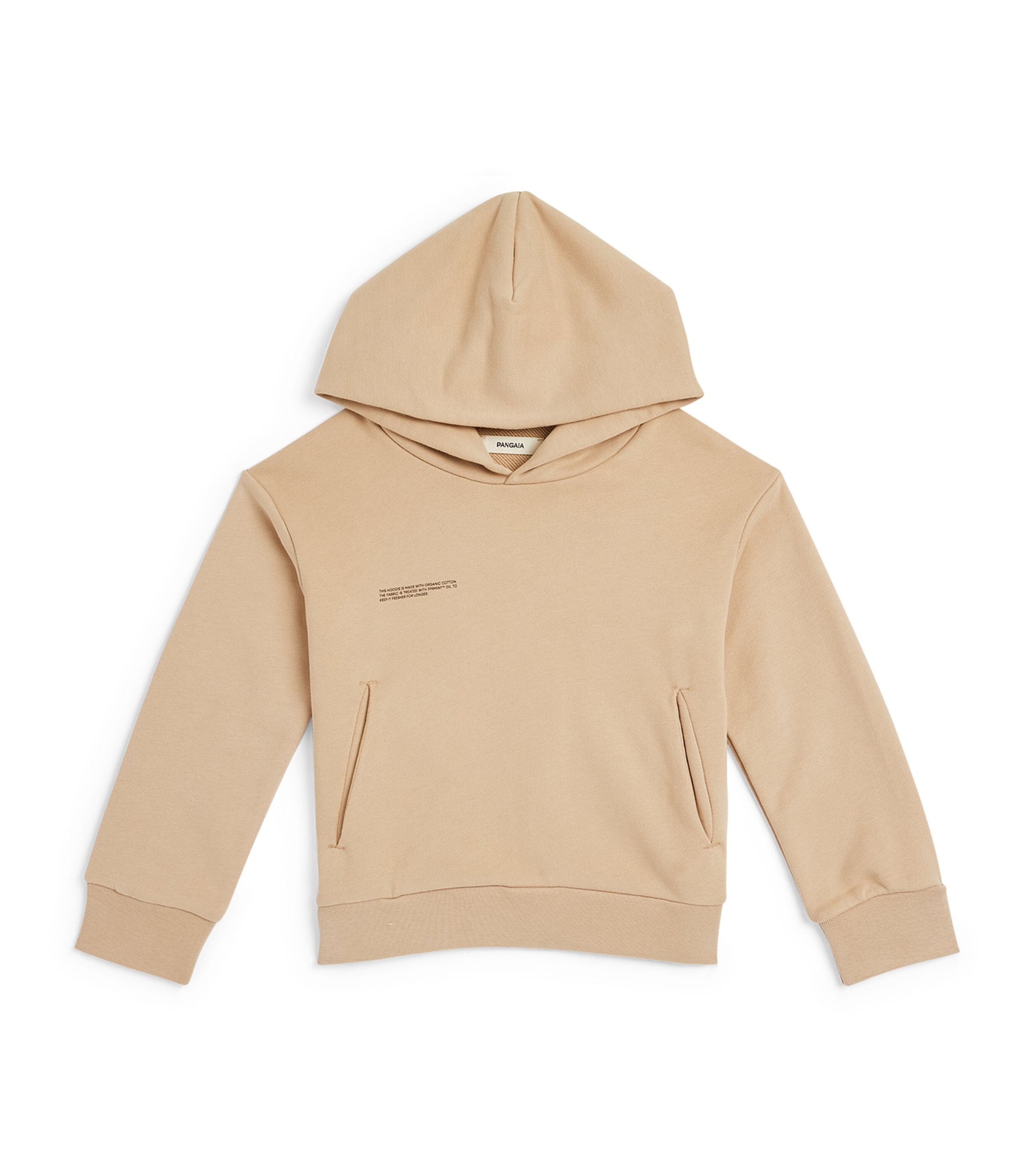 Pangaia Kids' Organic Cotton 365 Hoodie In Beige