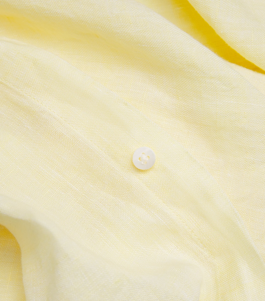 Linen The Boyfriend Shirt LEMON YELLOW Image 5
