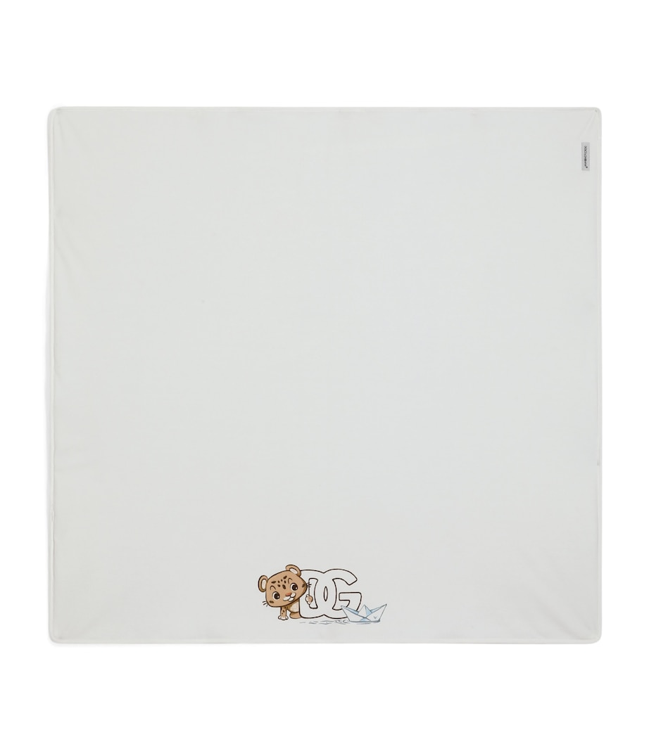 Dolce&Gabbana Kids Cotton Graphic Print Blanket Combined Image 1