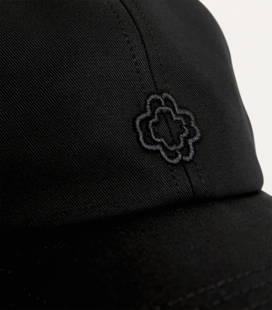 Cotton Logo-Embroidered Baseball Cap BLACK Image 4