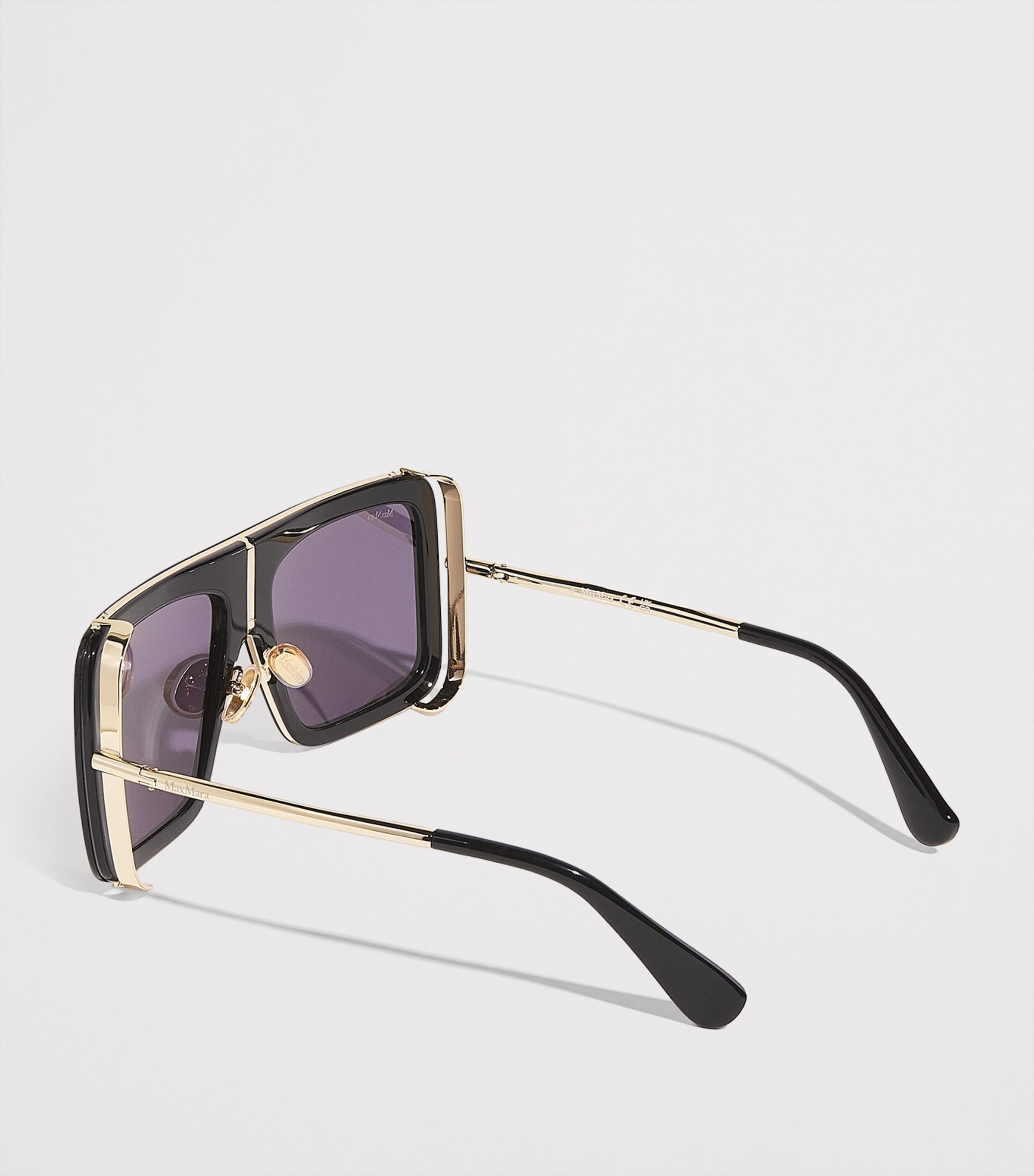 Acetate Square Sunglasses BLACK Image 3