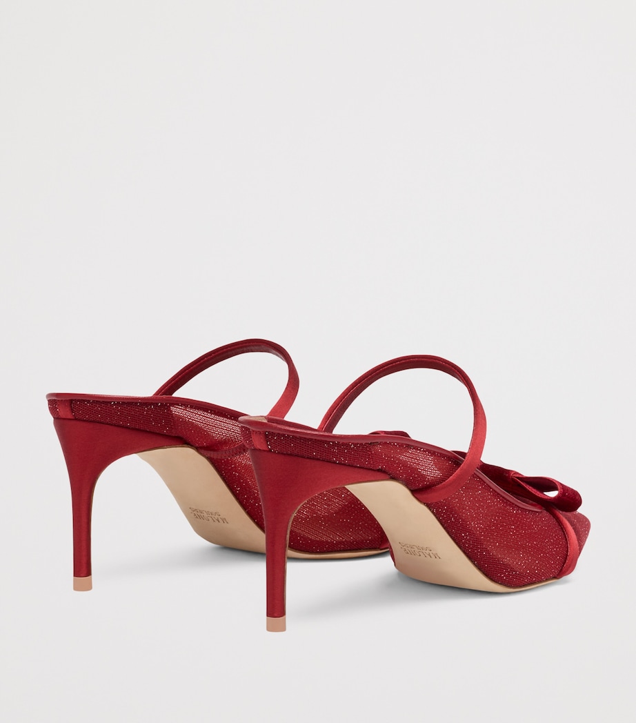 Glittered Aurora Heeled Mules 70 GLITTER MESH Image 4