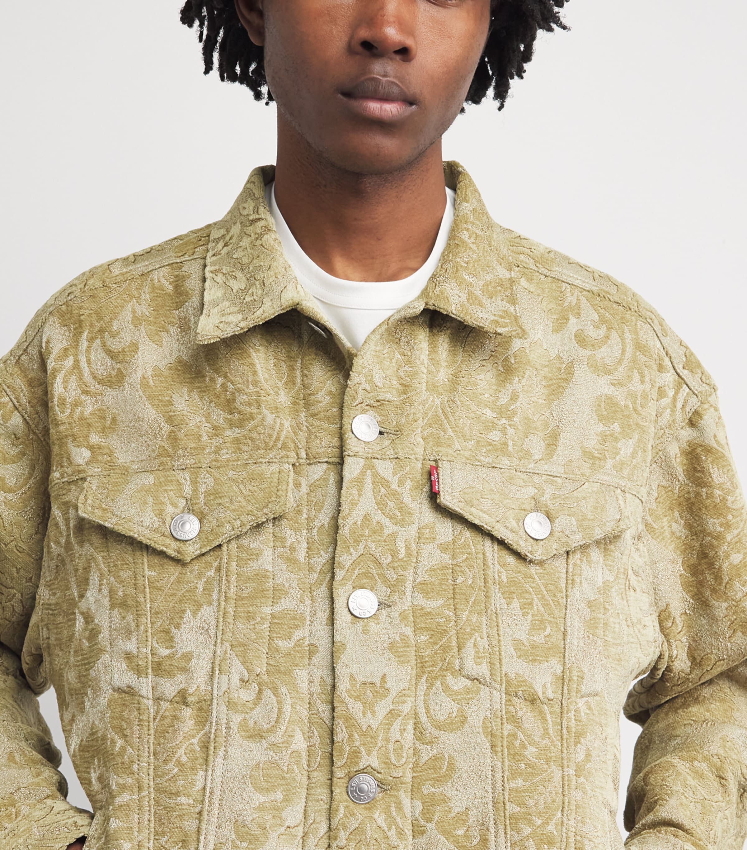 Junya Watanabe MAN Mens x Levi's Damask Jacket Beige Image 3