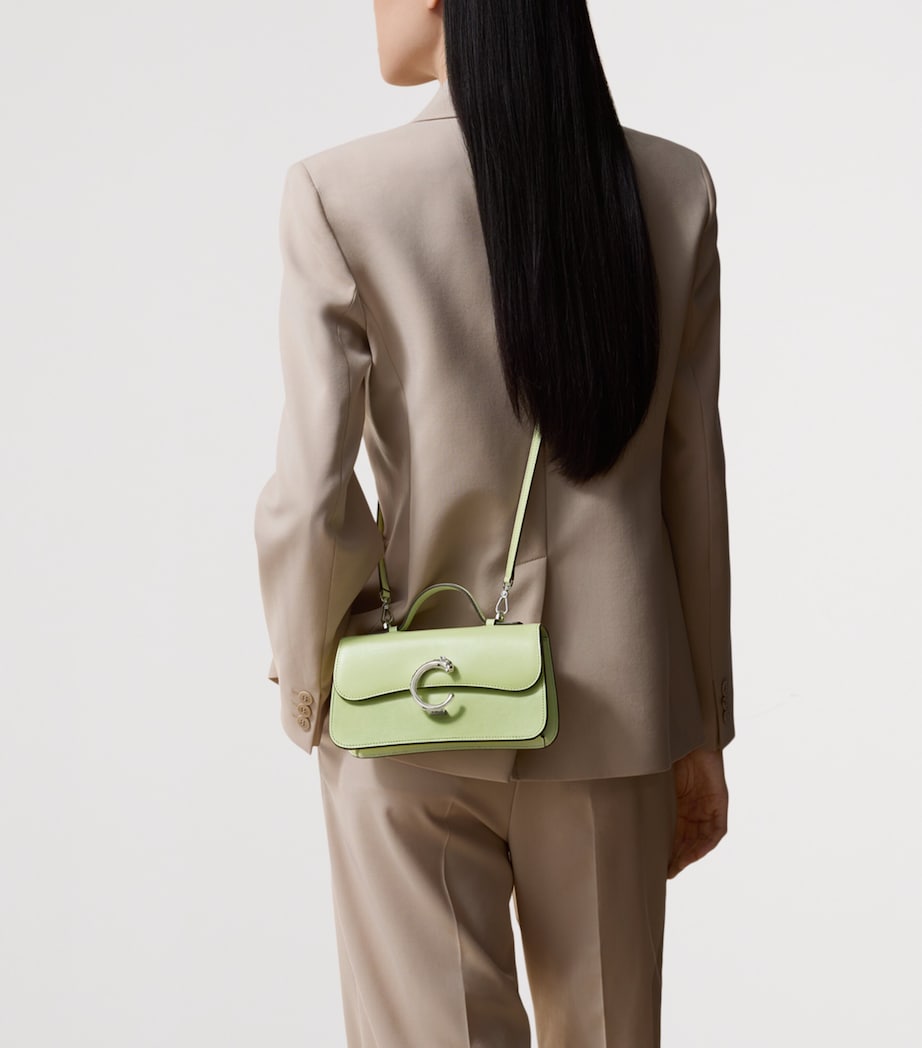 Cartier Leather Panthère de Cartier Top-Handle Bag Citrus Image 2