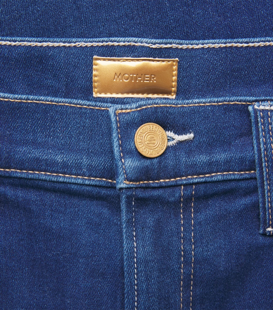 MOTHER Womens The Rambler Zip Ankle Jeans Pinkies Up Image 6