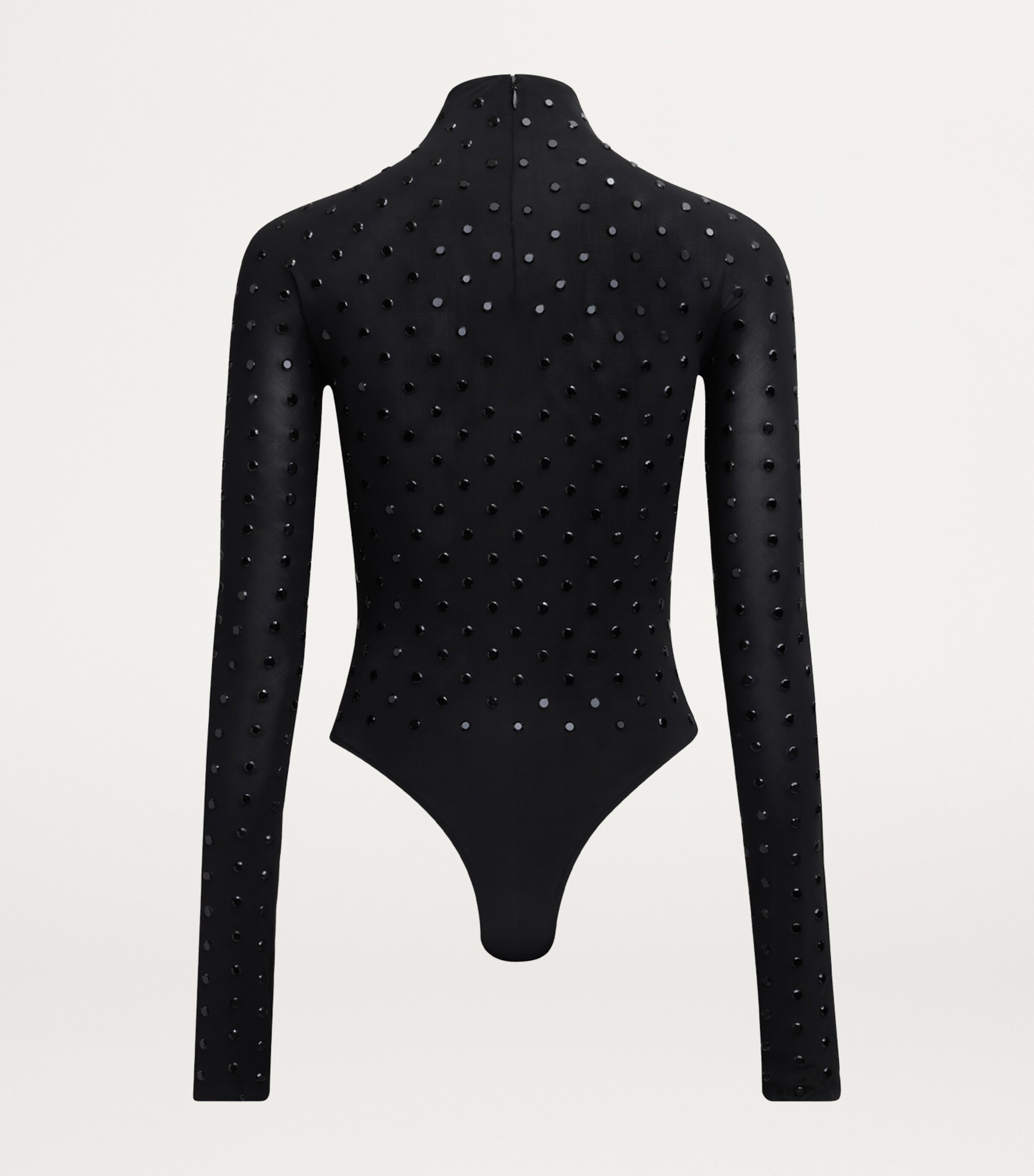 Jersey Rhinestone-Embellished Bodysuit NOIR ALAIA Image 2