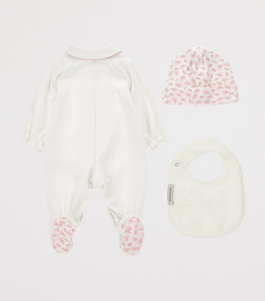 Cotton Embroidered All-In-One Set (1-9 Months) PANNA Image 2