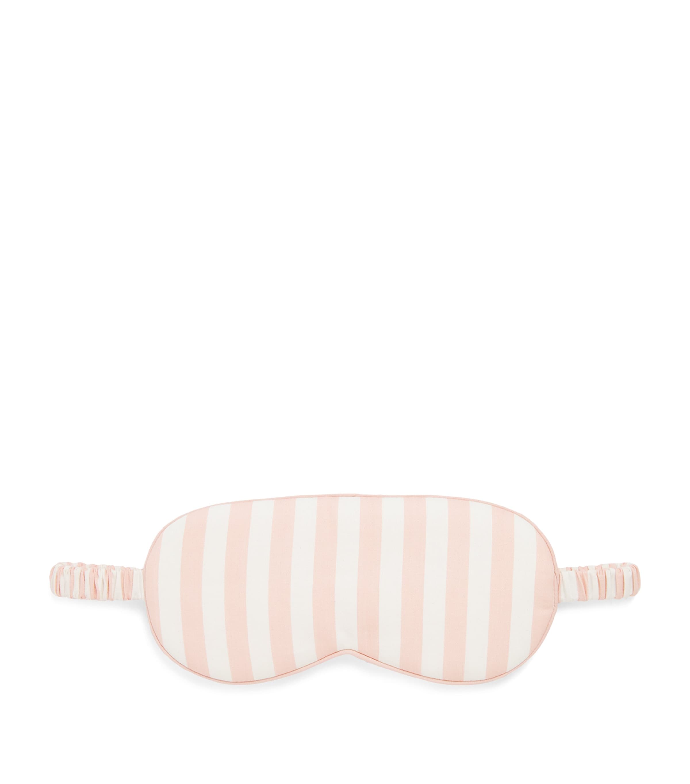 Harrods Cotton Stripe Sleep Mask In Pink