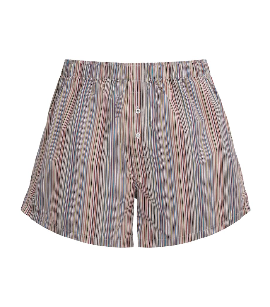 Paul Smith Mens Cotton Signature Stripe Boxer Shorts Coloured Image 1