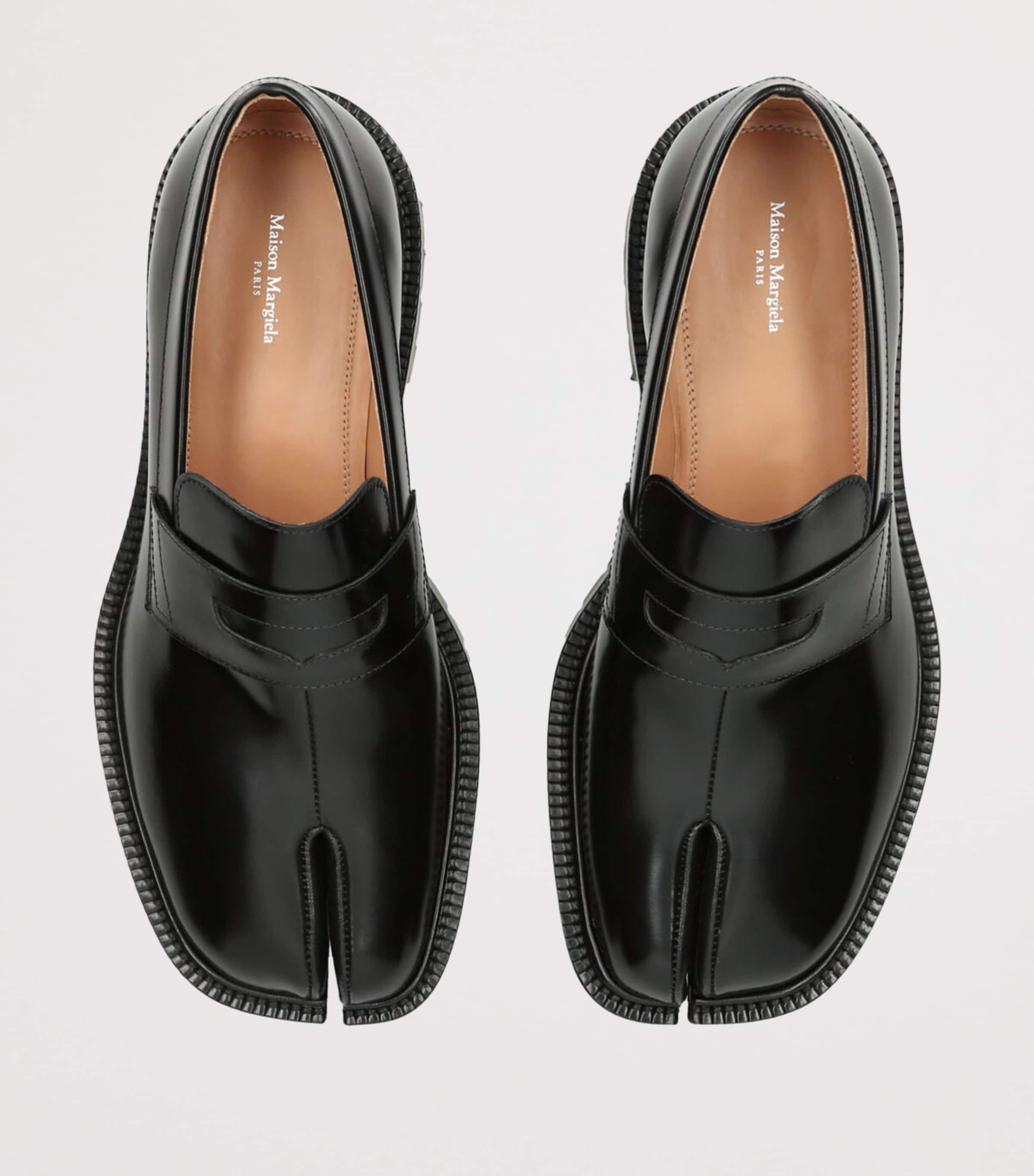 Leather Tabi County Loafers BLACK Image 4