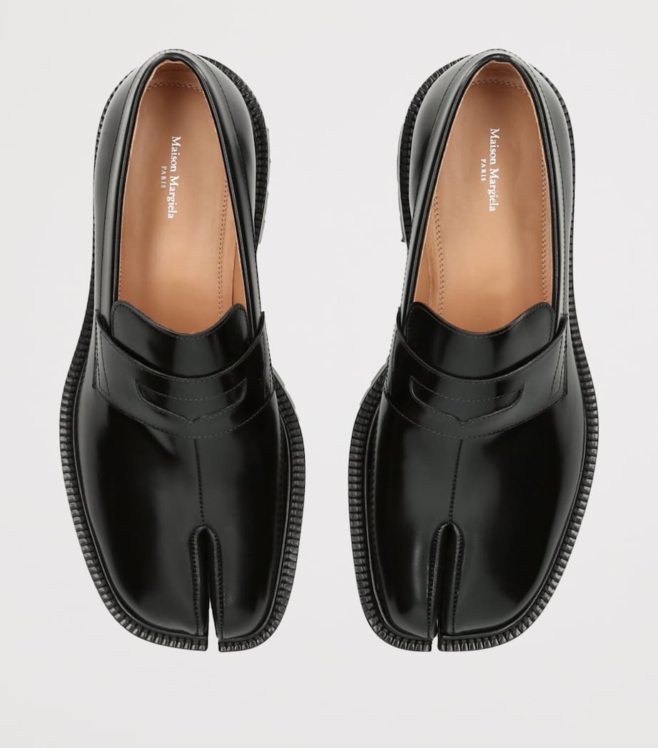 Leather Tabi County Loafers BLACK Image 4