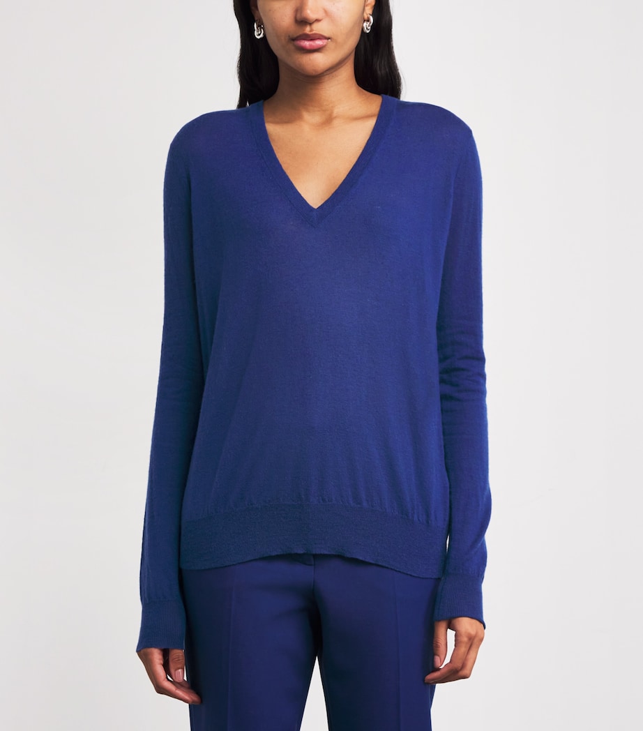 Cashmere Cashair Sweater COBALT Image 3