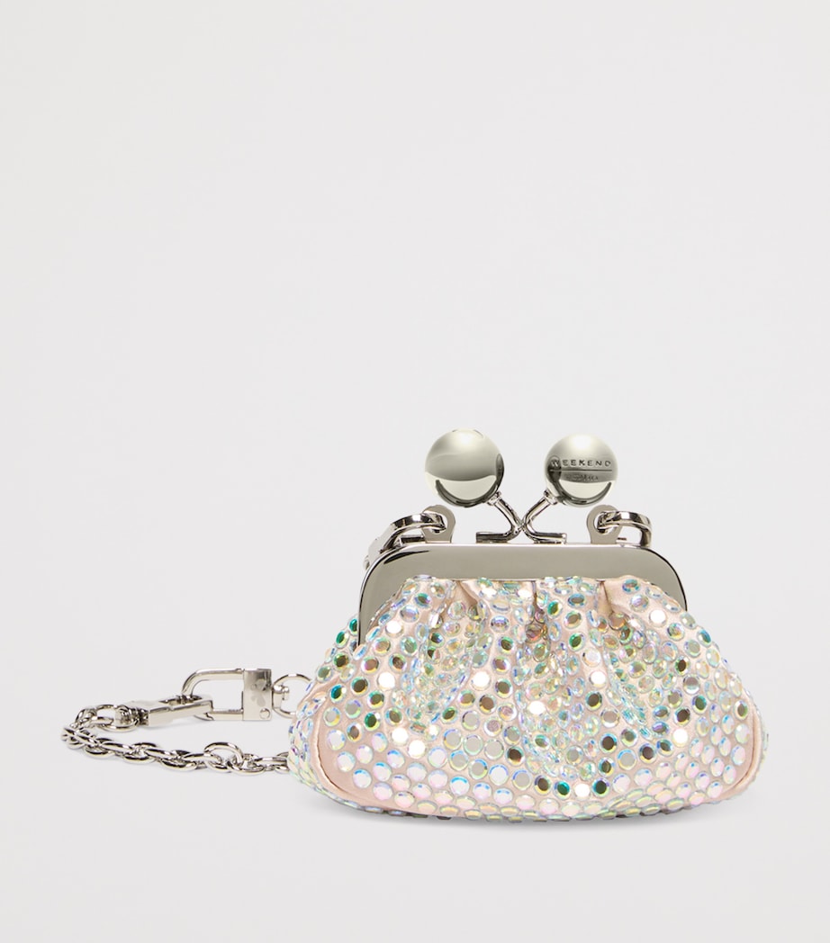 Weekend Max Mara Mini Embellished Pasticcino Clutch Bag Antique Rose Image 3