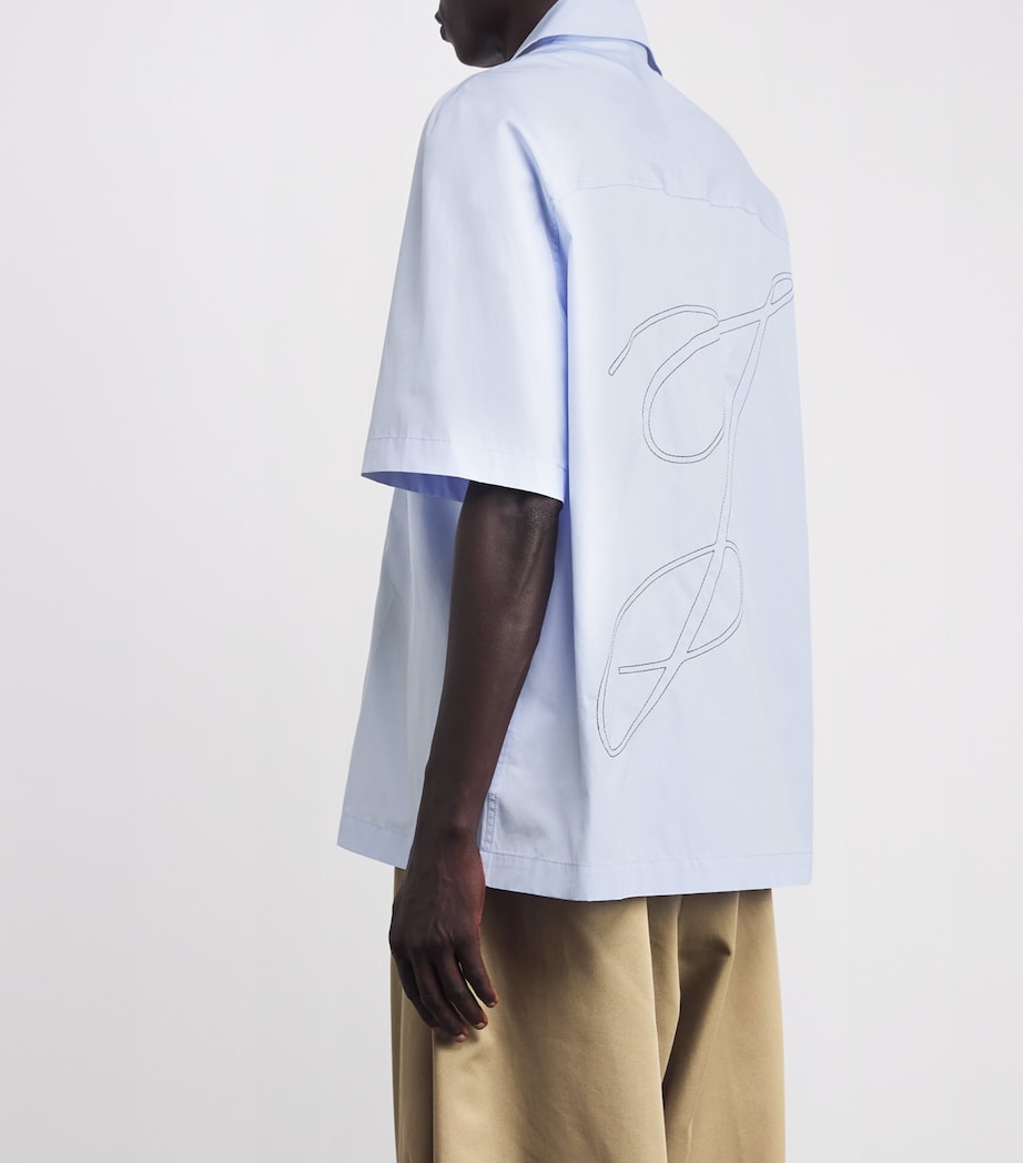 Cotton Signature Shirt 3GF-J SIG BLUE EMBRO Image 4