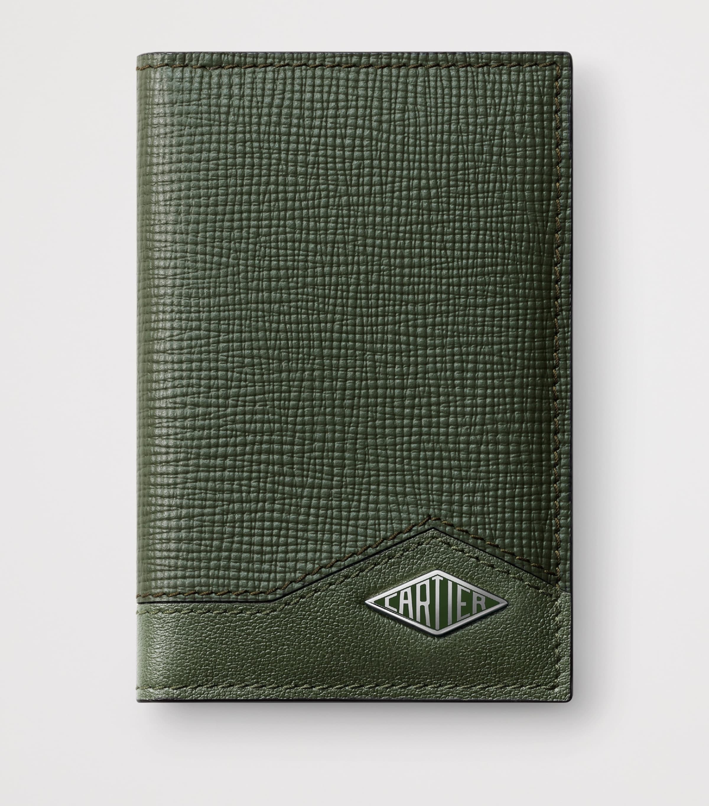 Cartier Leather Losange Bifold Card Holder Green Image 2