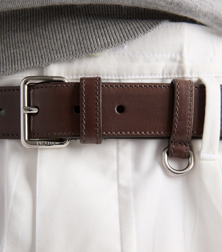 Prada Antiqued Leather Belt Image 2