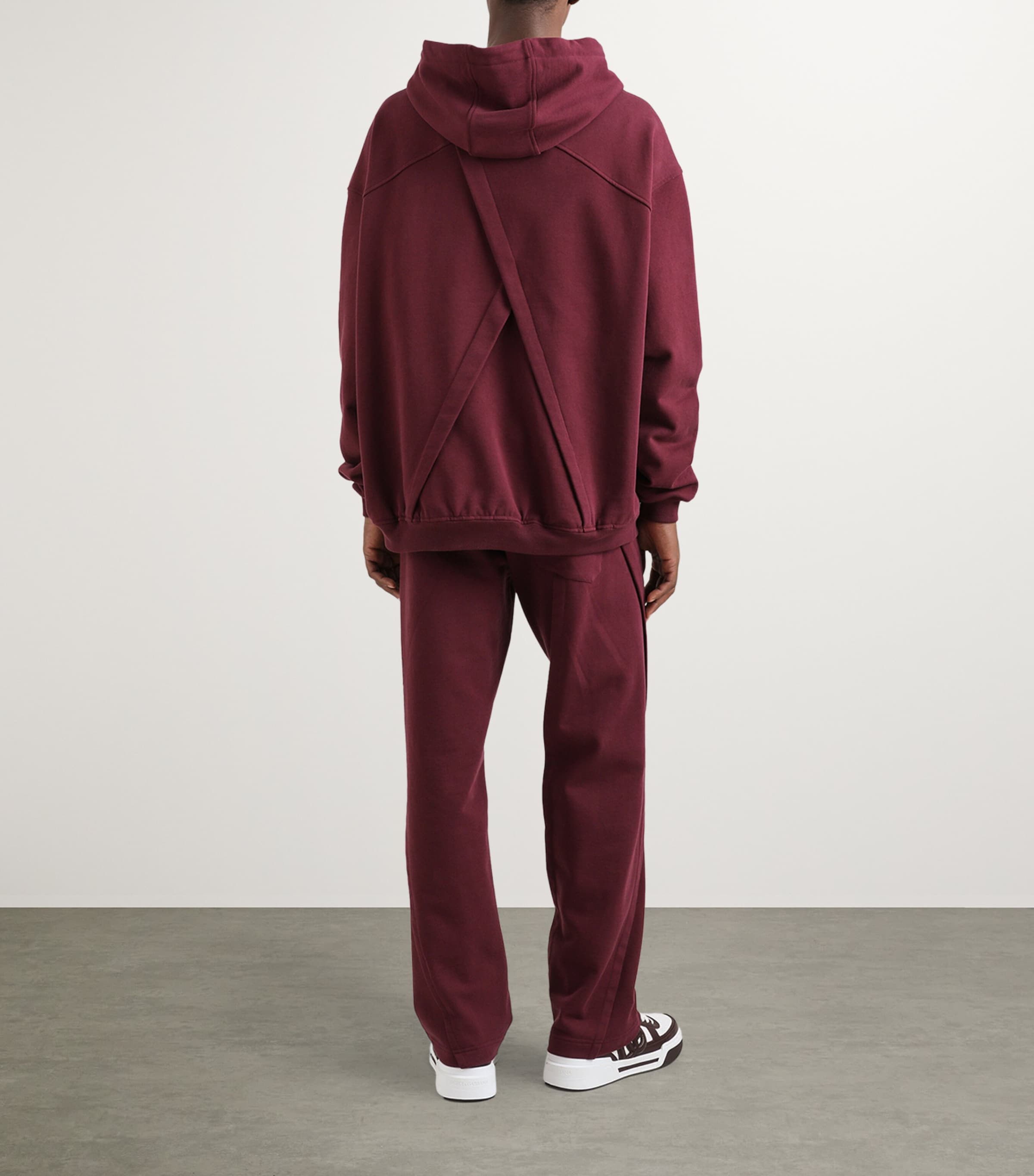 Cotton Pleated Logo T-Shirt F0130-AUBERGINE Image 5