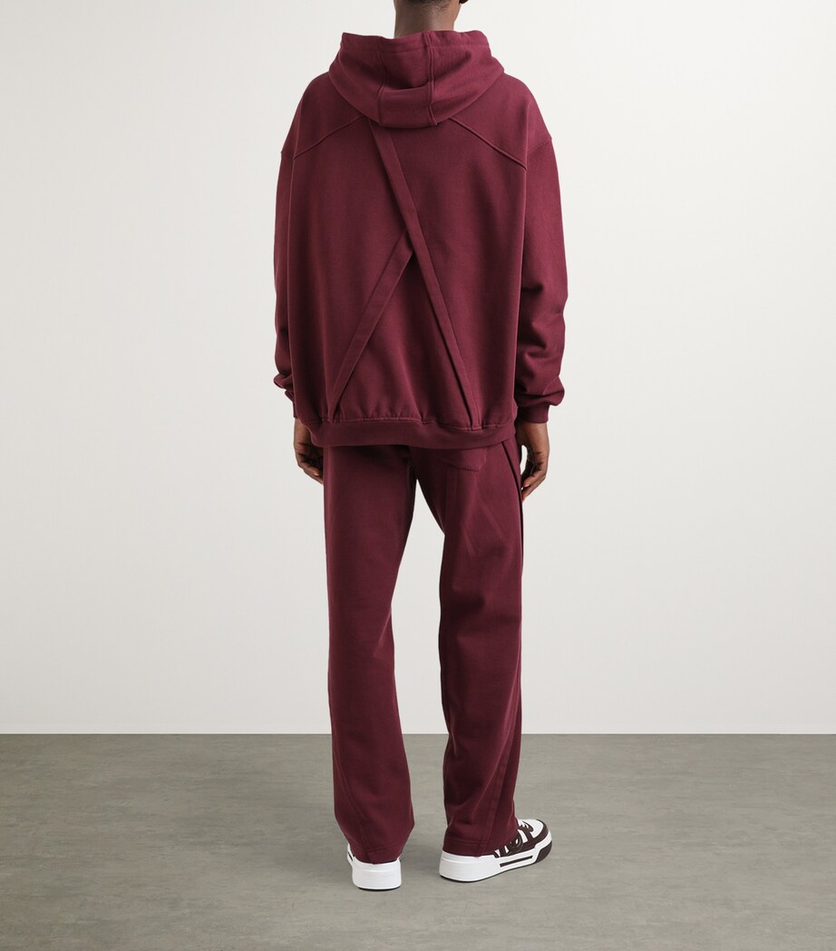 Cotton Pleated Logo T-Shirt F0130-AUBERGINE Image 5