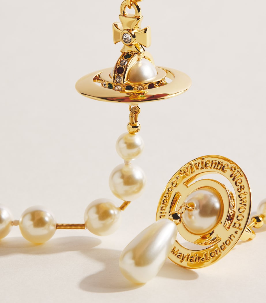Vivienne Westwood Broken Pearl Earrings Image 5