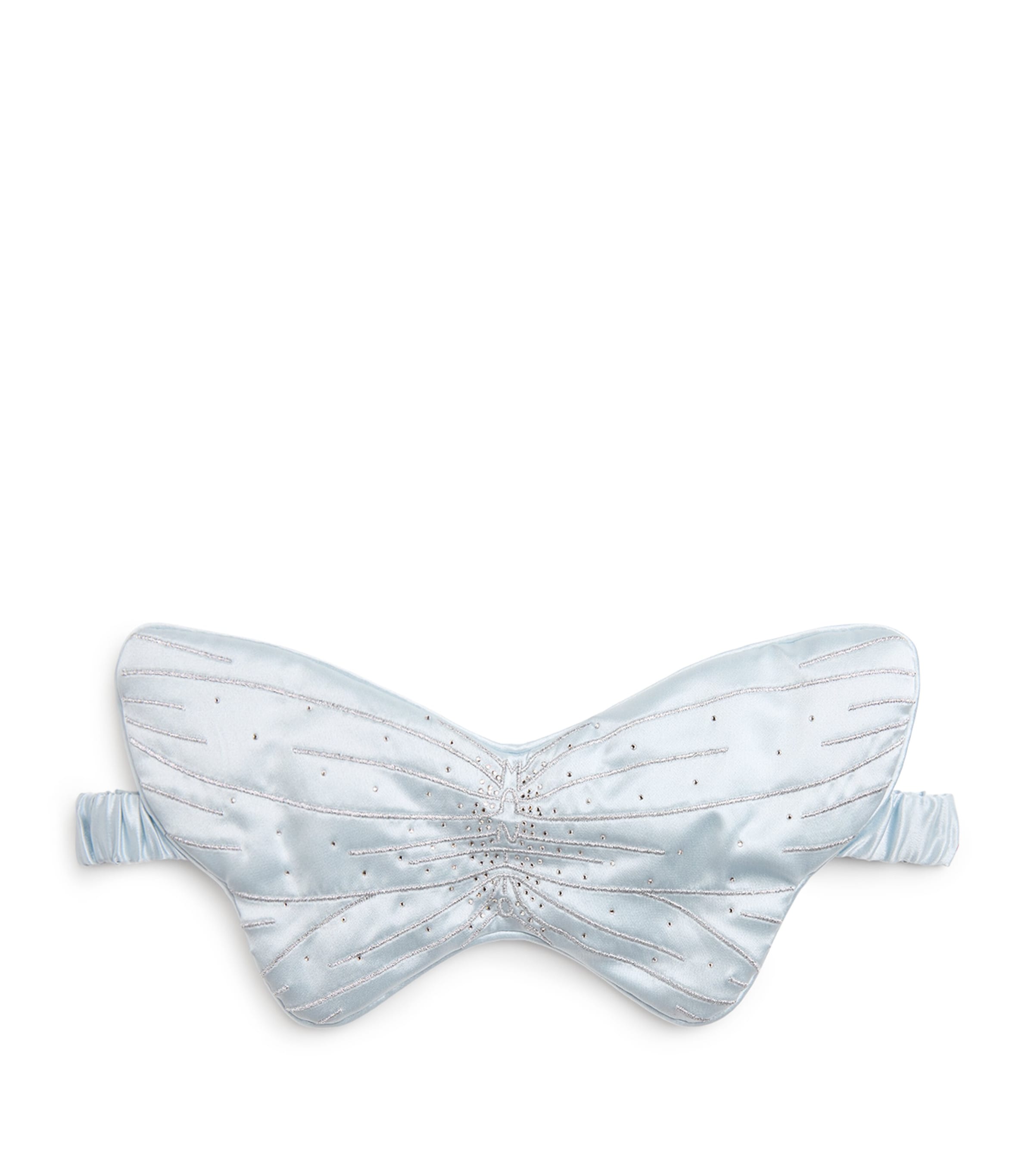 Manito Silk Butterfly Eye Mask In Blue