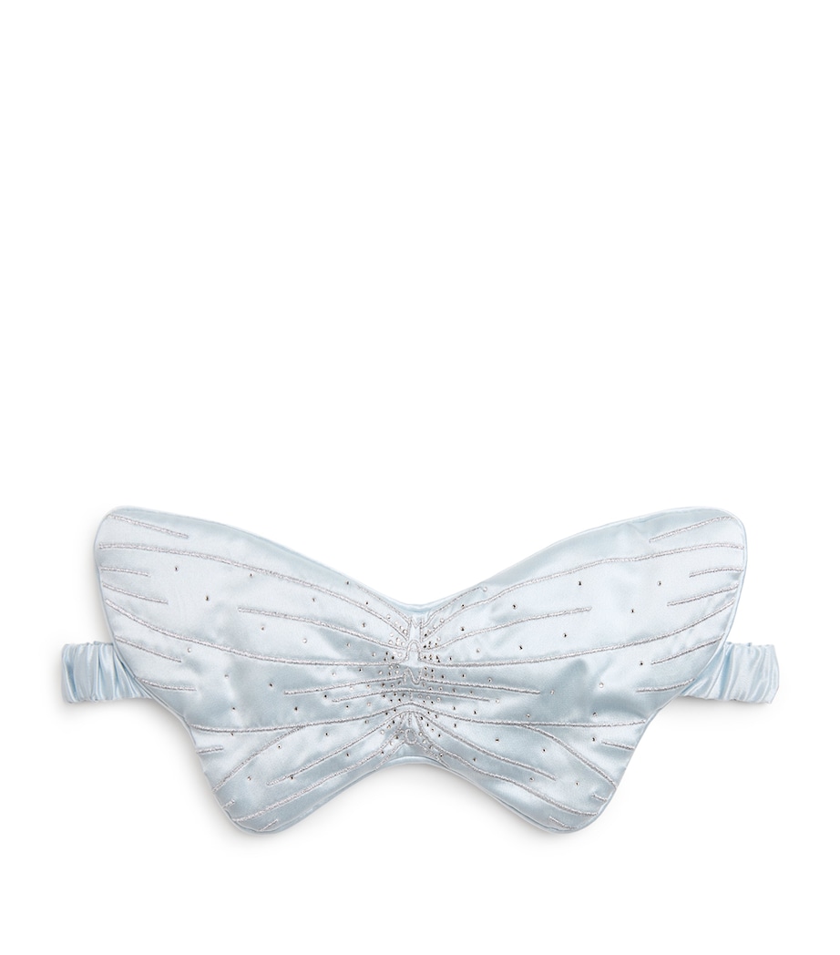 Silk Butterfly Eye Mask BABY BLUE Image 1
