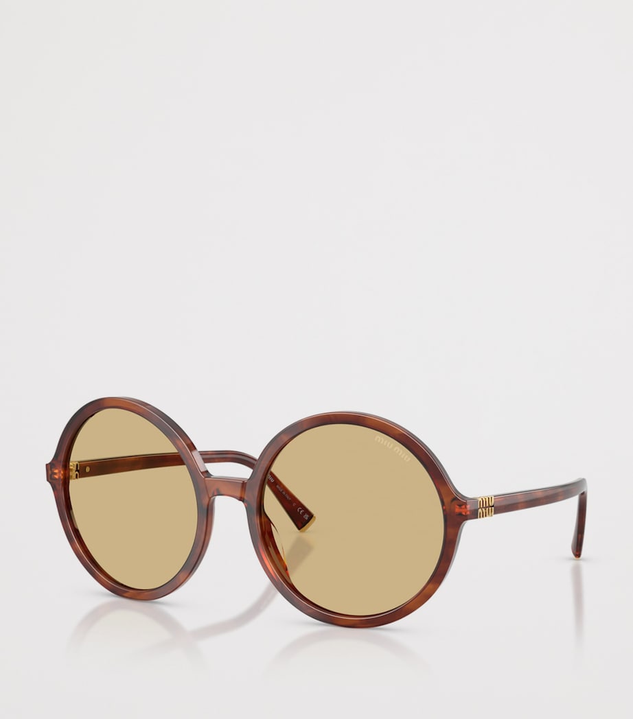 Acetate Oversized Round Sunglasses 26E10R Image 2