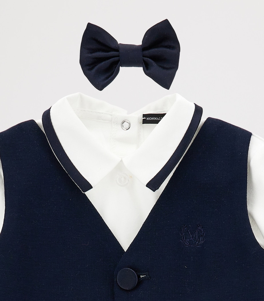 Formal Shirt, Waistcoat, Trousers, Hat and Bow Tie Set (1-9 Months) BLU/PANNA Image 3