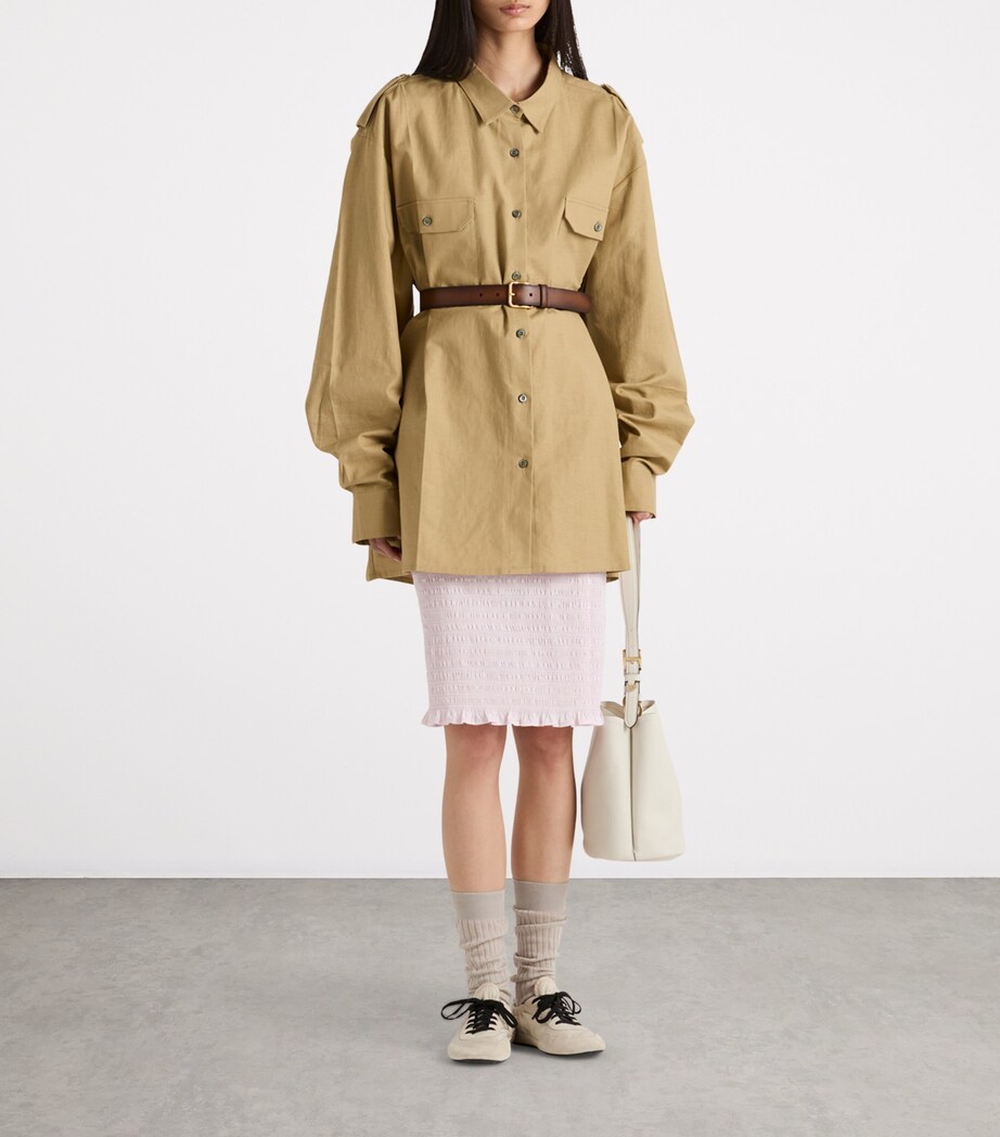 Prada Womens Cotton Oversized Shirt Image 2