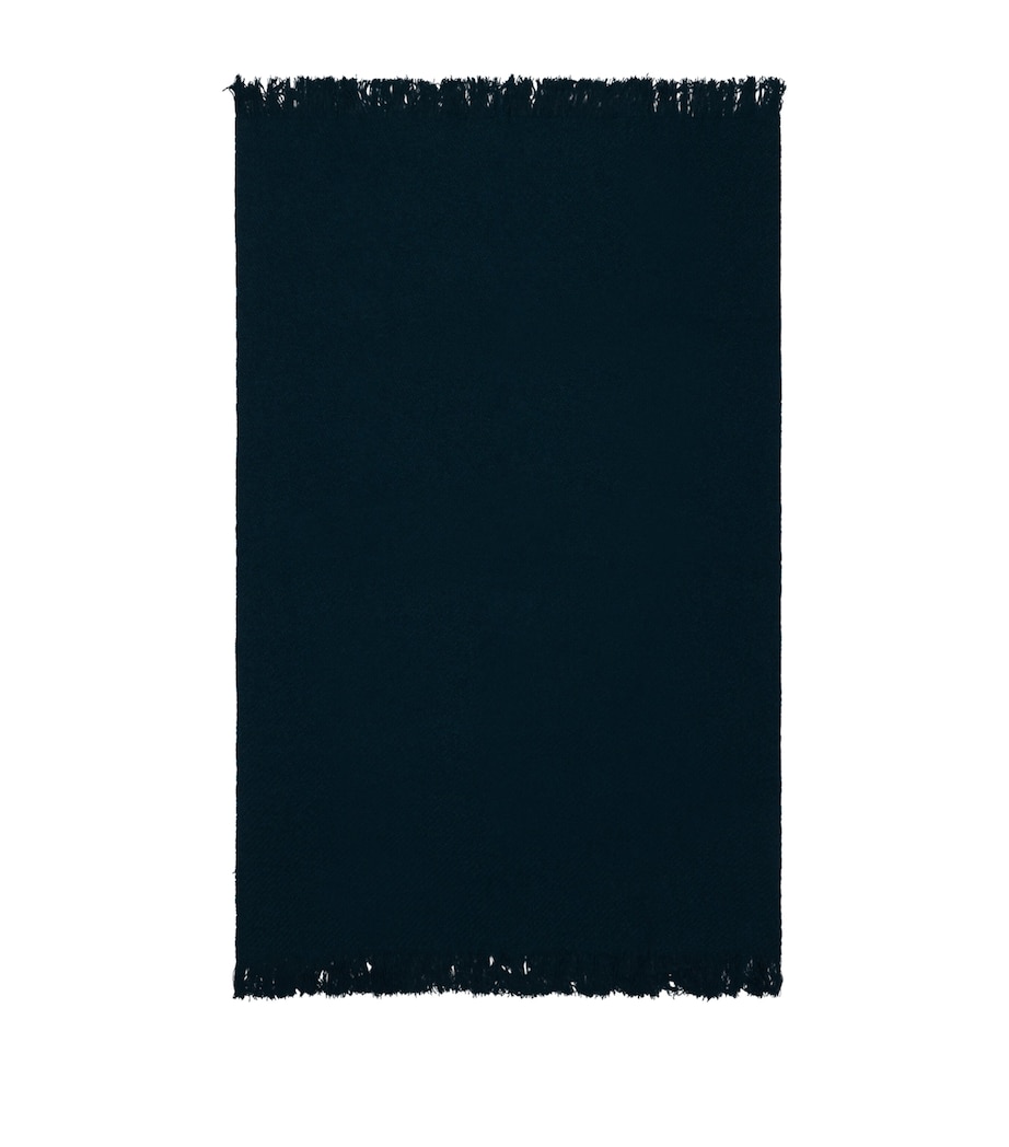 Begg x Co Cashmere Mossband Soul Throw (125cm x 195cm) Deep Sea Image 1