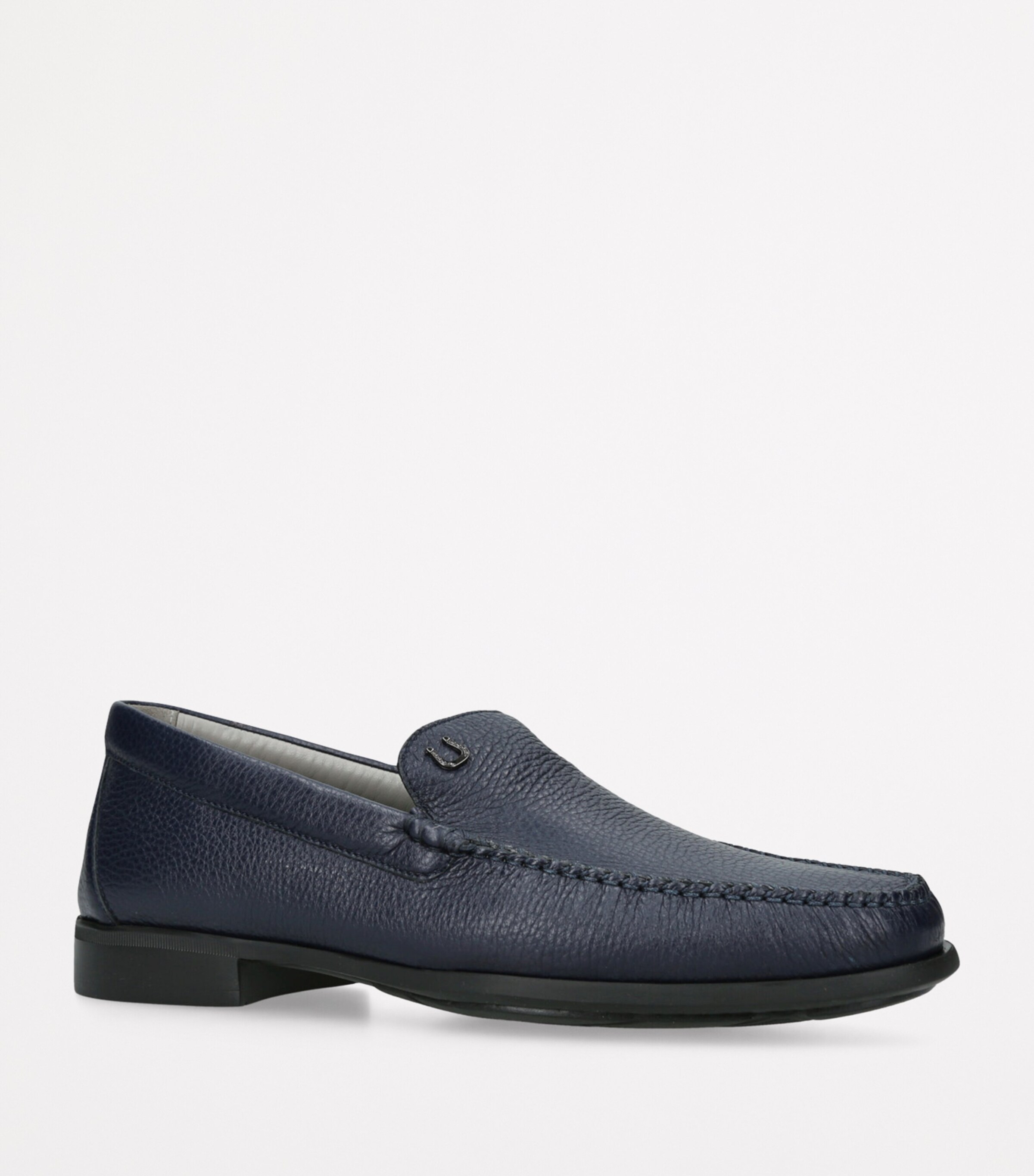 Deerskin Loafers NAVY Image 3