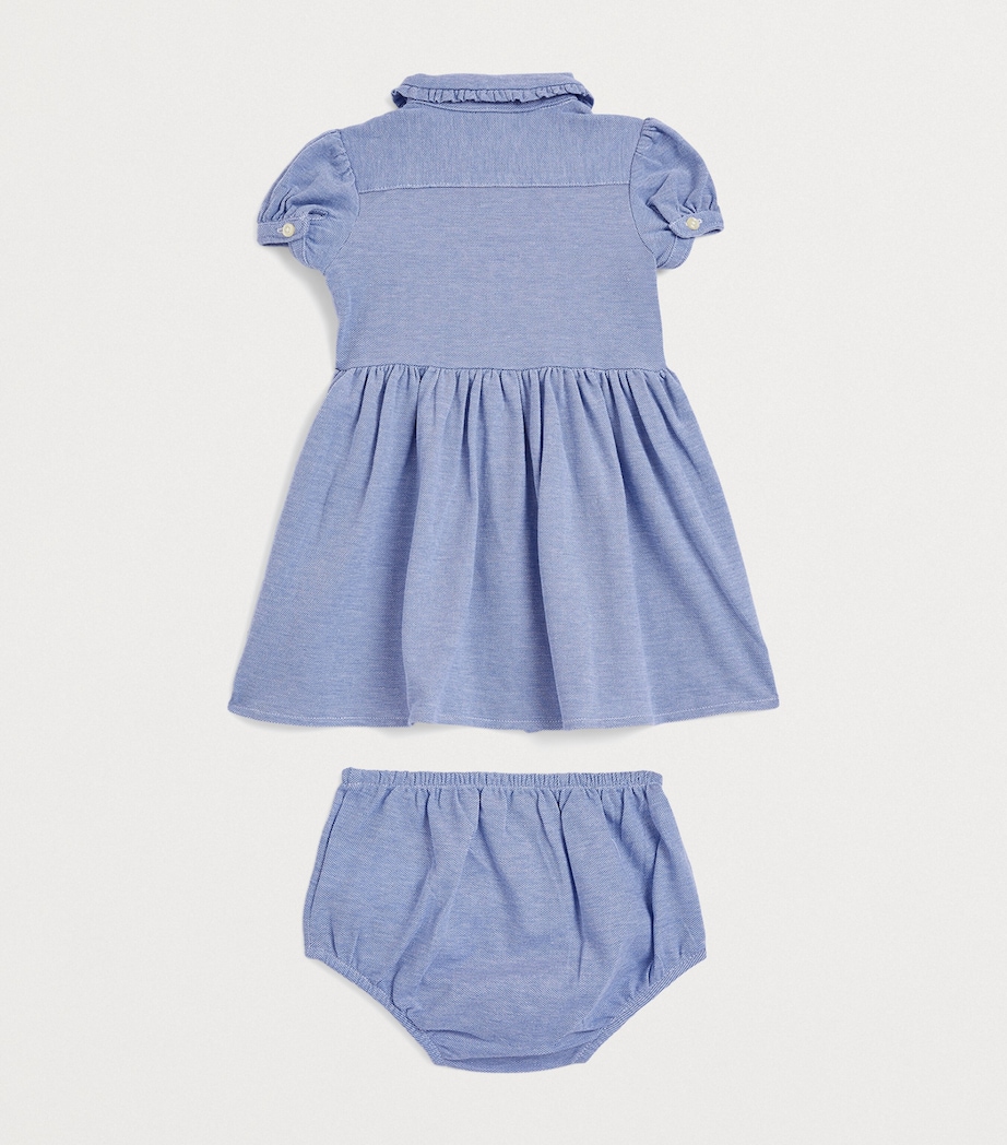 Cotton Oxford Dress and Bloomers Set (3-24 Months) HRB IS BLU Image 2
