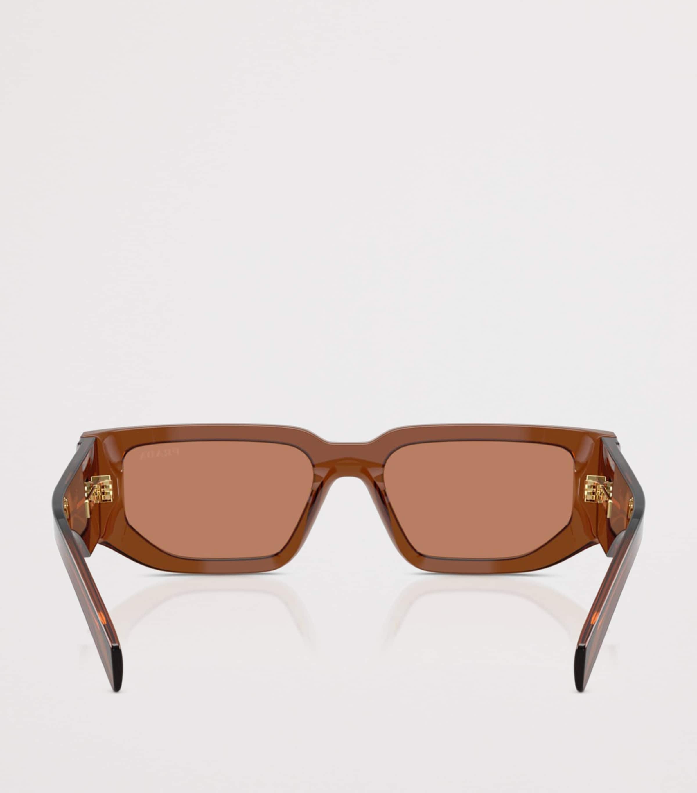 Prada Rectangle Sunglasses Brown Image 3