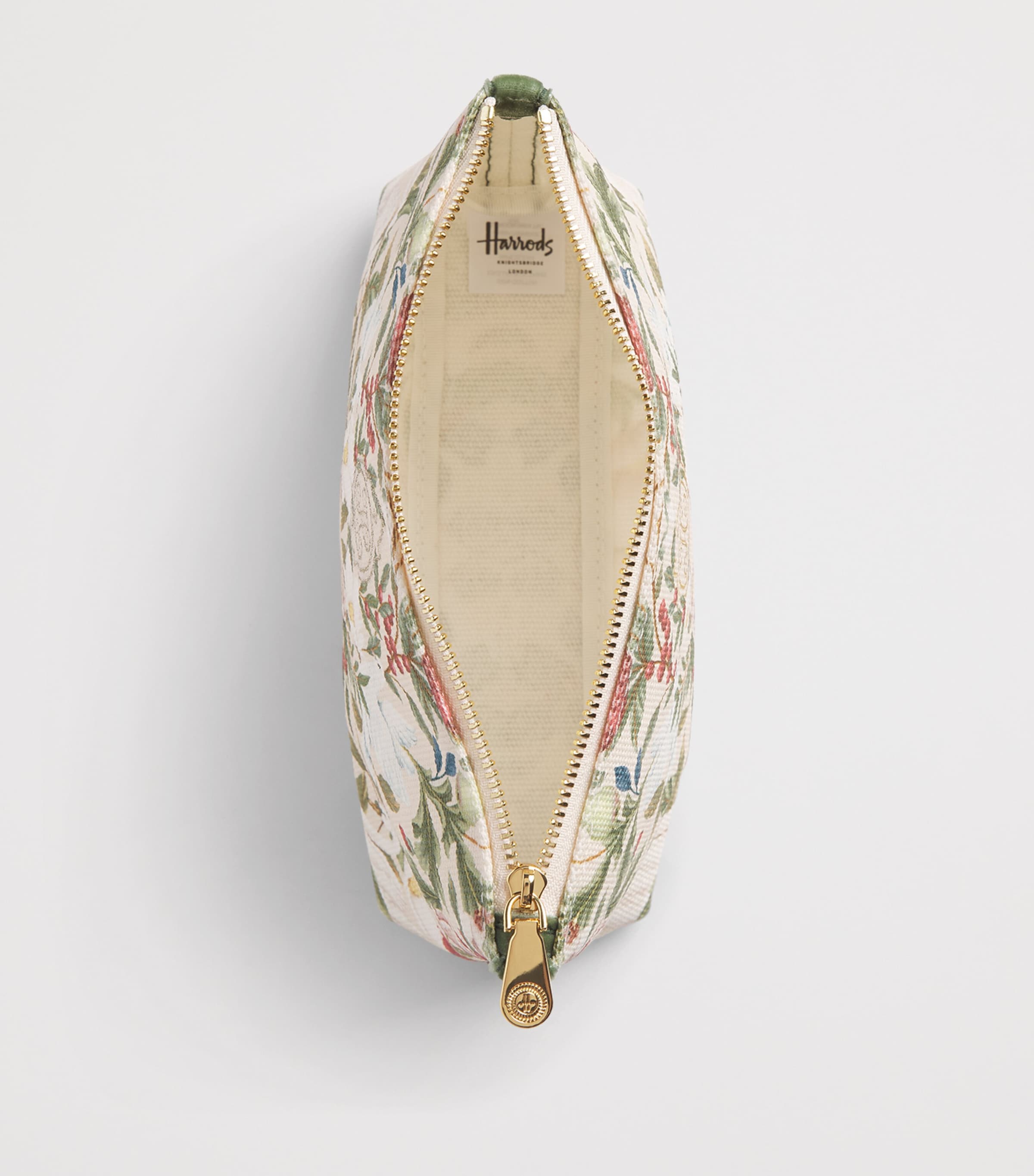 Harrods Small Partridge Cosmetic Bag Neutral Image 3