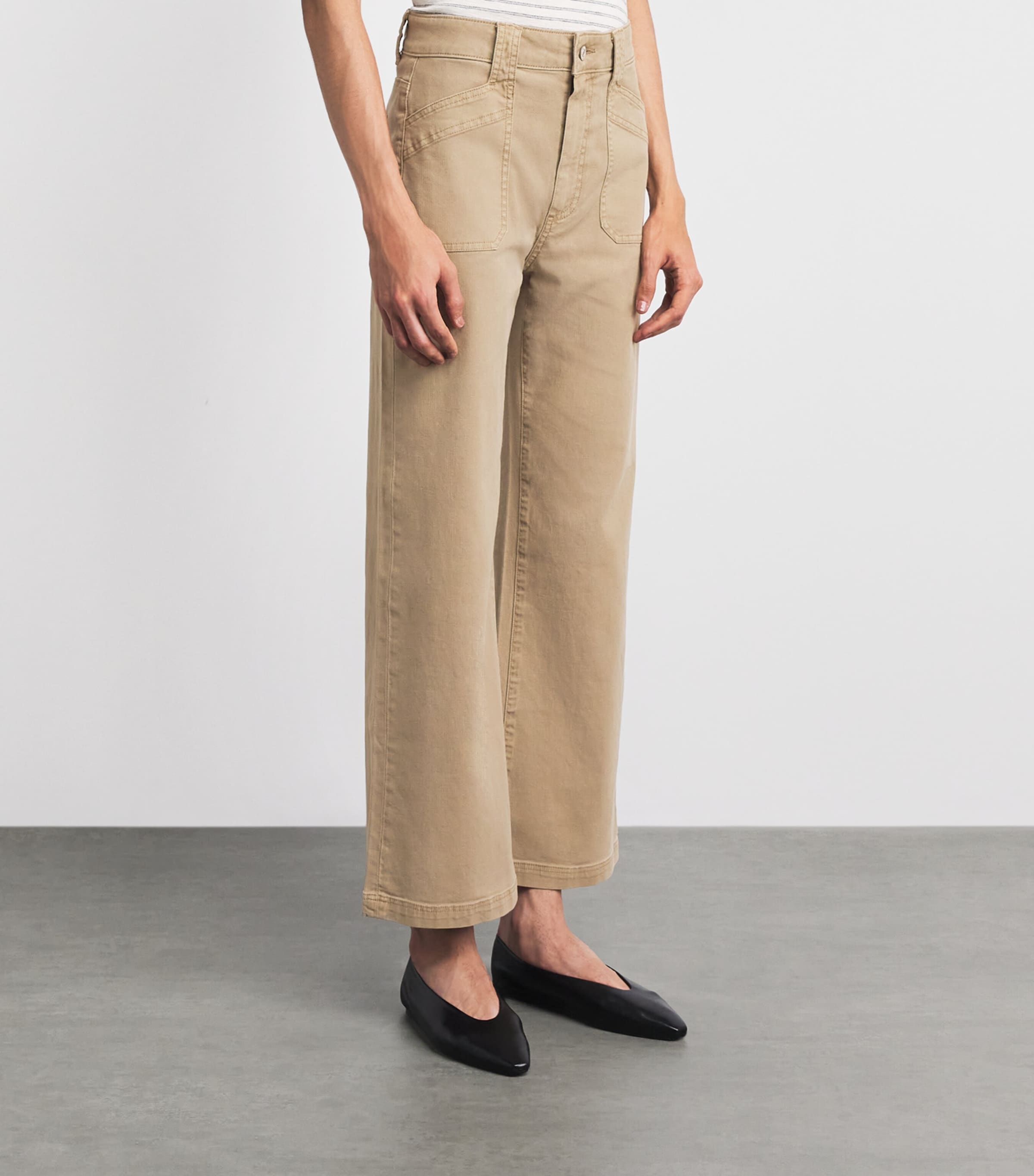 PAIGE Womens Ari Bootcut Jeans Vintage Beechwood Image 4